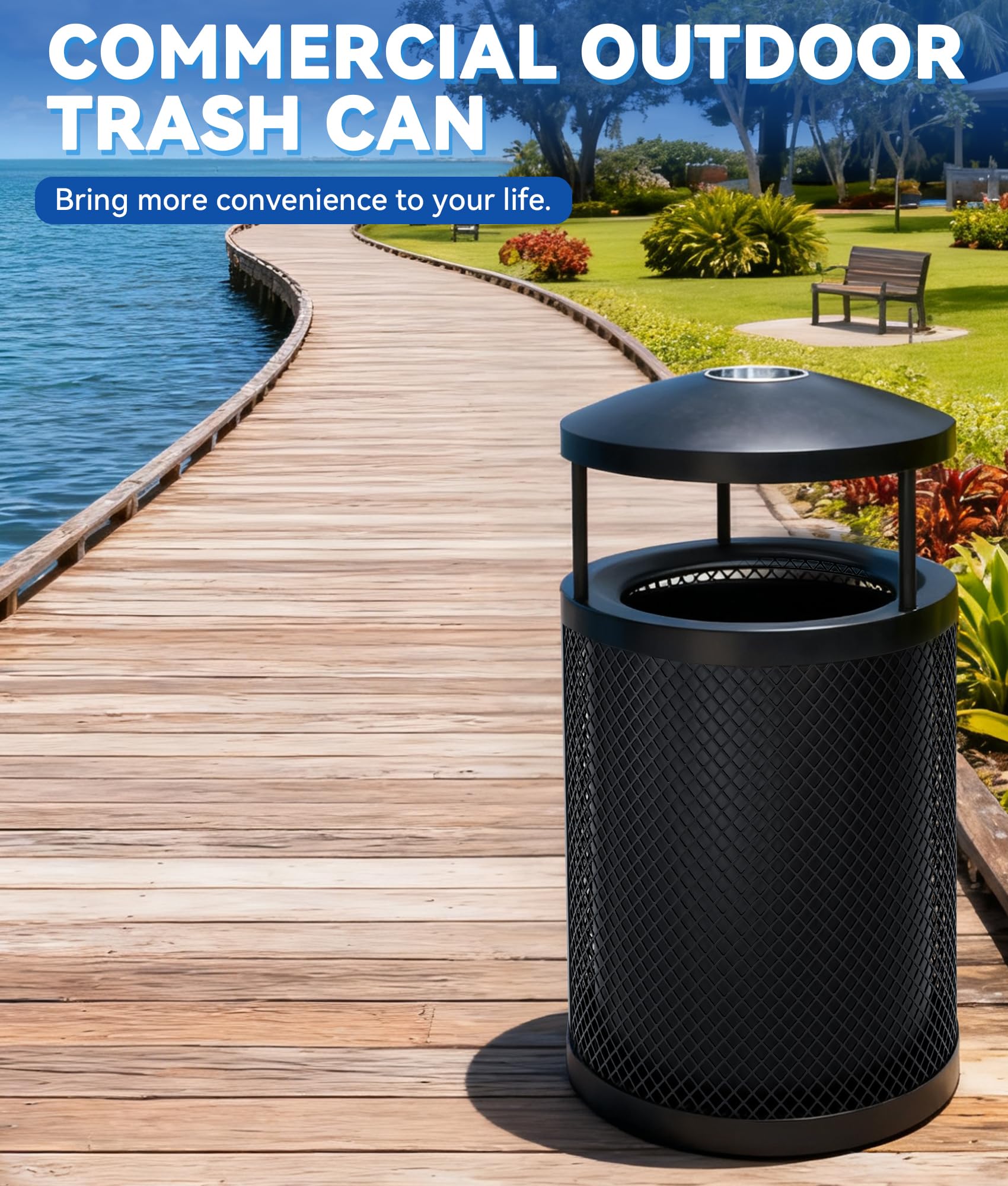 Outdoor Trash Can Commercial