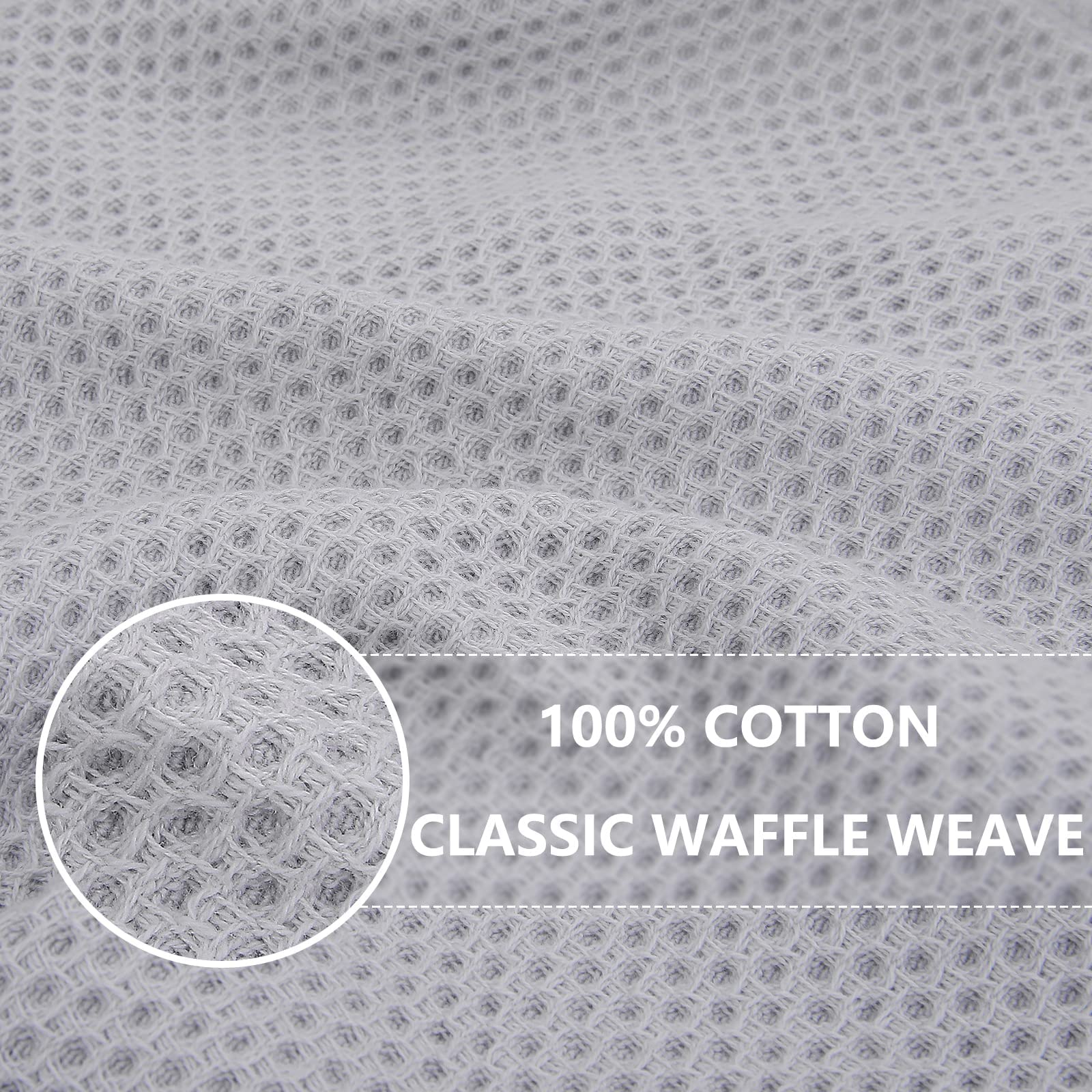 100% Cotton Waffle Weave Kitchen Dish Cloths 12 (12 Count)
