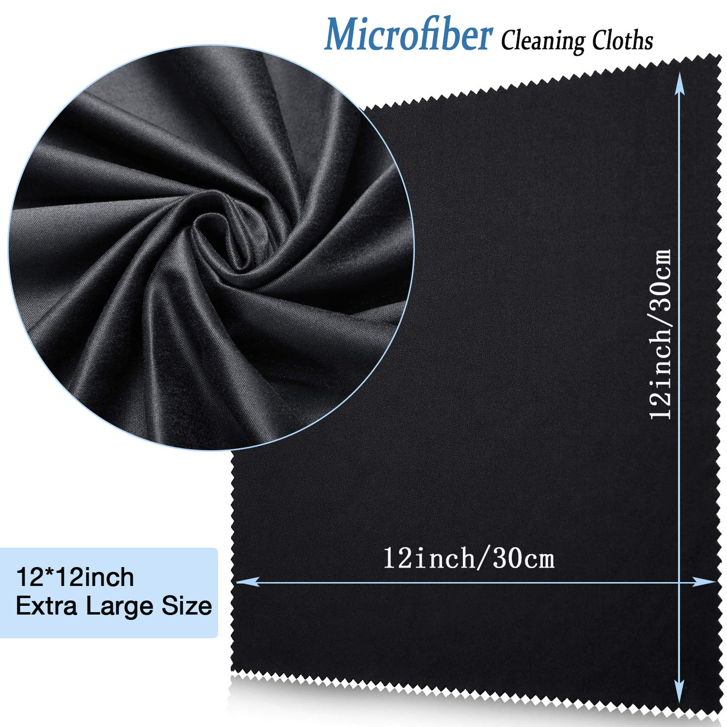 12 Pack Microfiber Cleaning Cloth (12 Count)