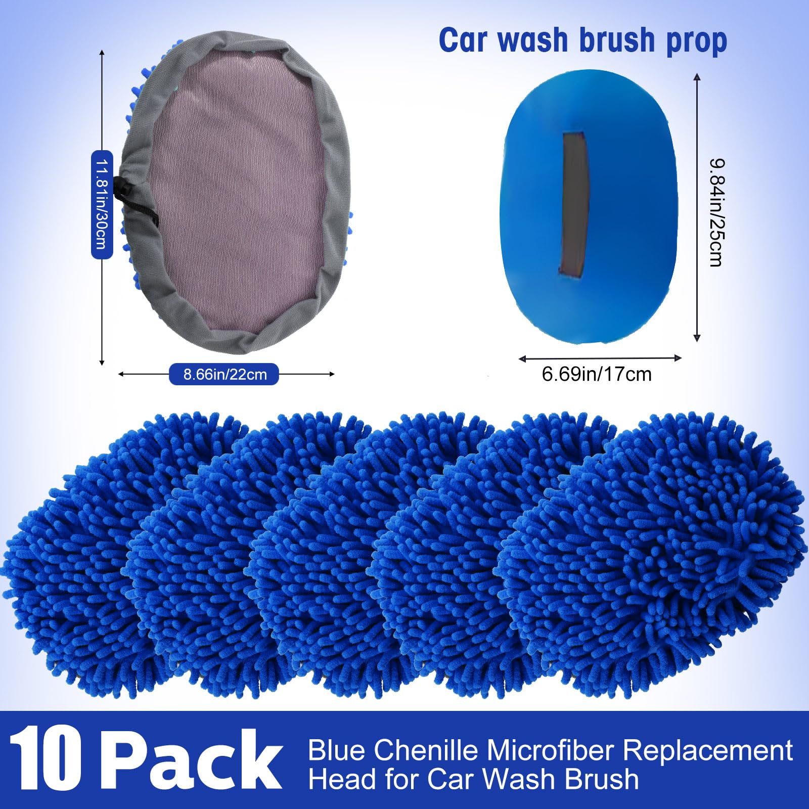 10 Pcs Car Wash Mitt Set (10 Count)