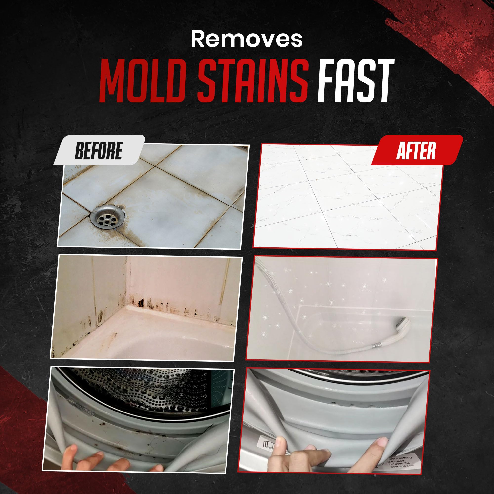 Professional Grade Mold Stain Remover Gel (16 Fl Oz)