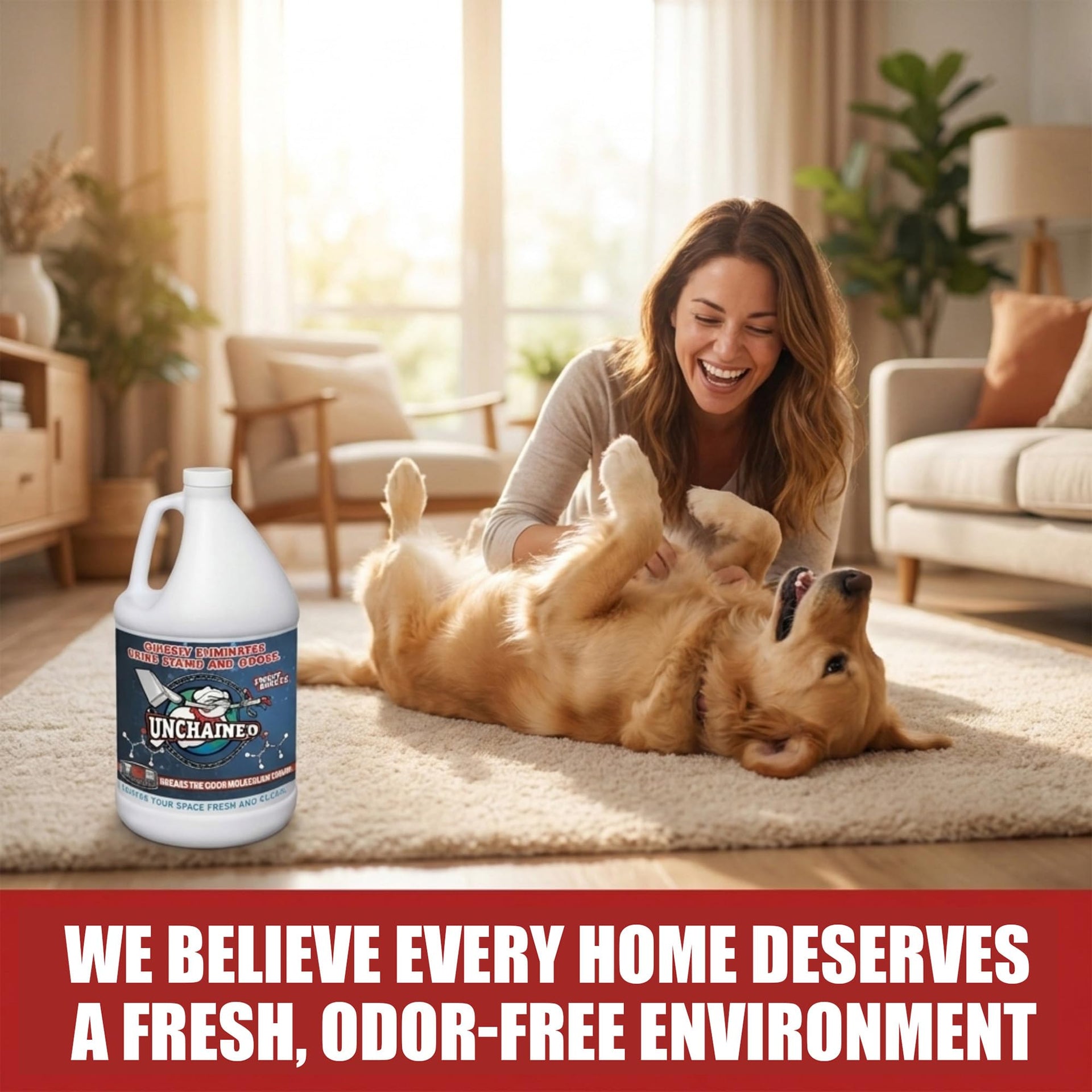 Unchained Urine Stain and Odor Remover (128 Fl Oz)