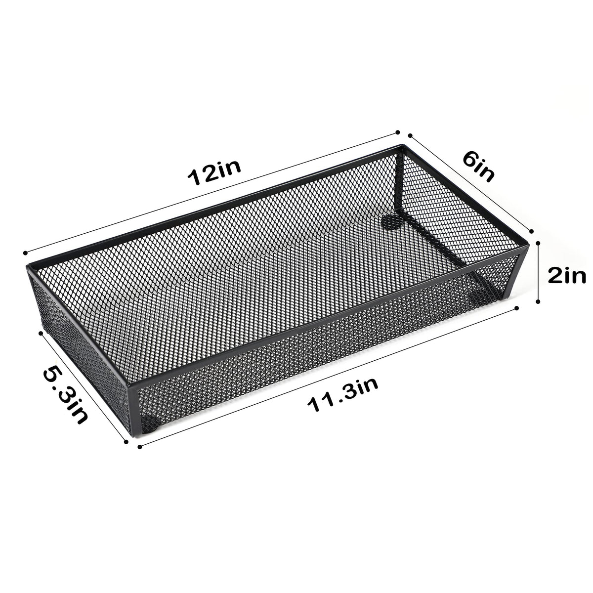 3 Pack Mesh Flatware Drawer Organizer for Kitchen (3 Count)