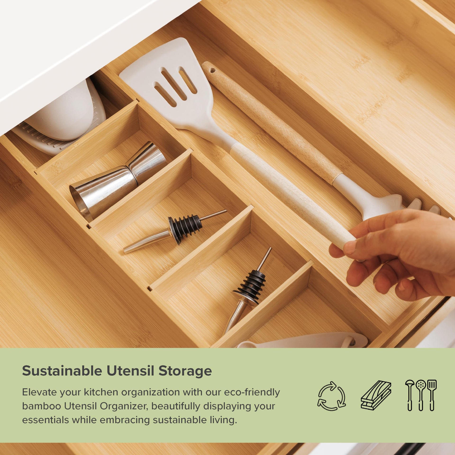 Utensil & Junk Drawer Organizer