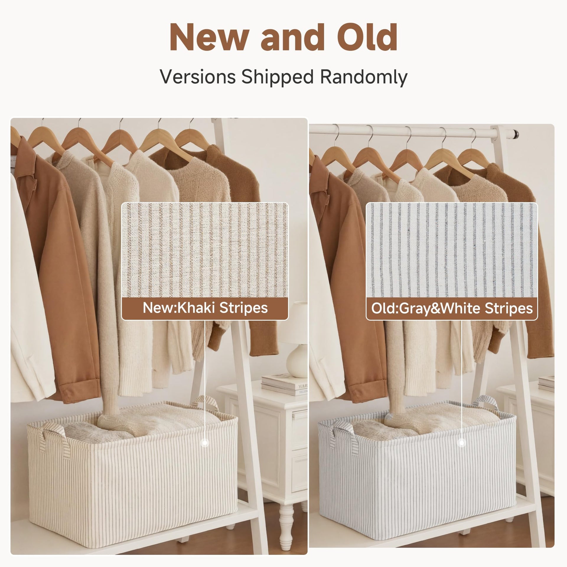 Storage Bins Fabric Storage Bins for Shelves (2 Count)