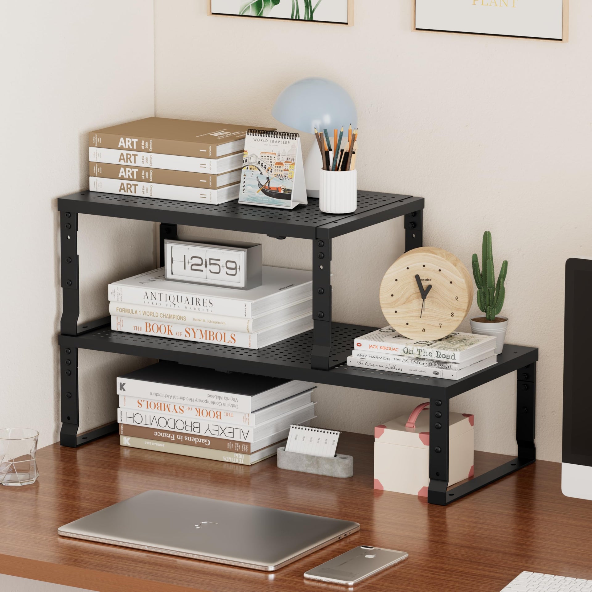 Metal Stackable Expandable Storage Shelf