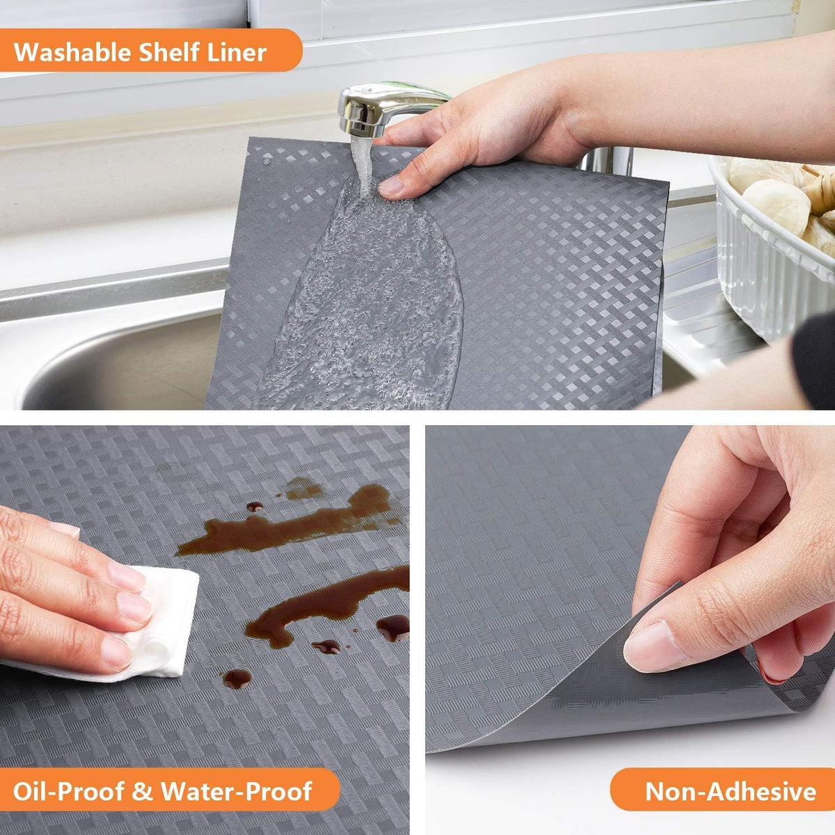 Shelf Liners for Kitchen Cabinets (835.28 sq inches)