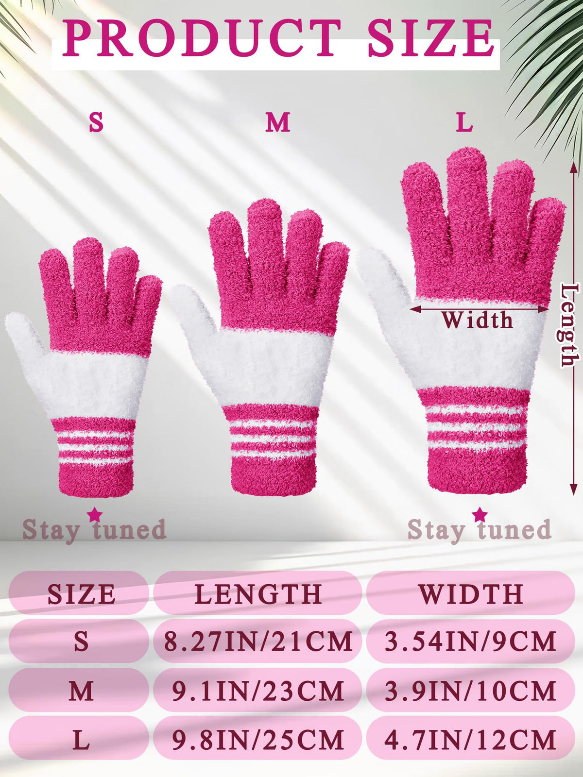 3 Pairs Microfiber Dusting Gloves for Plants Leaf (3 Count)