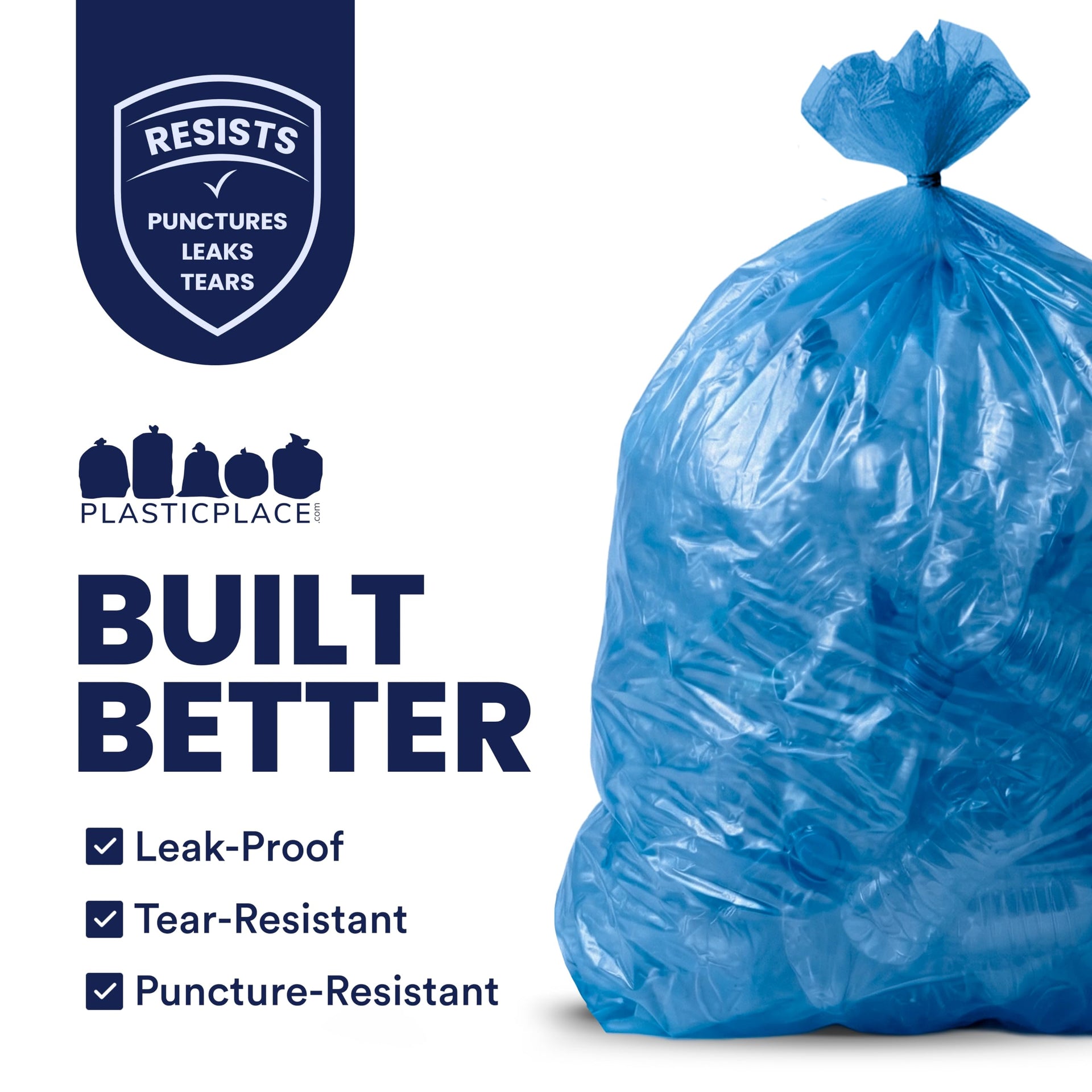 55 Gallon Recycling Bags (100 Count)