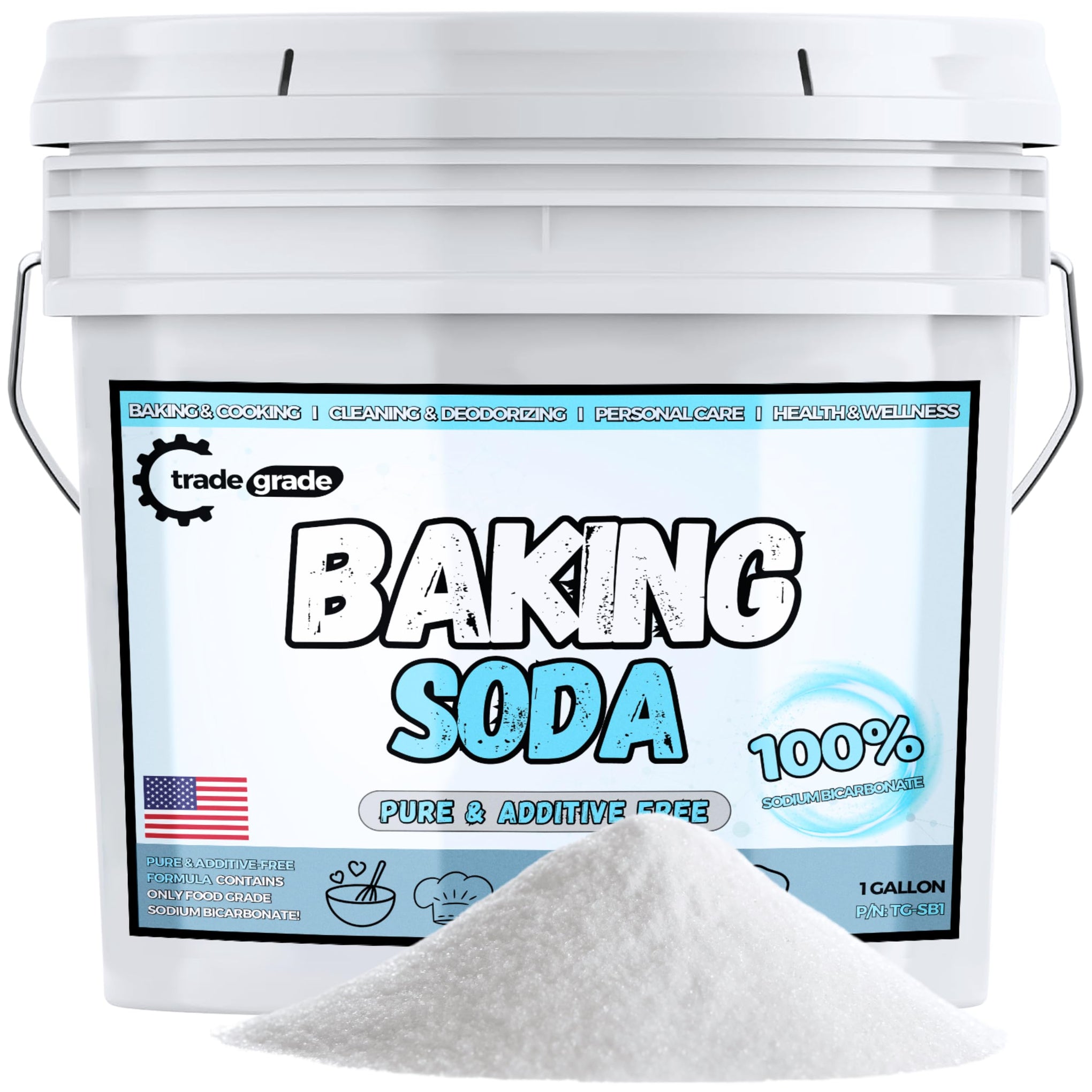 TradeGrade Pure Baking Soda Powder (160 Ounce)