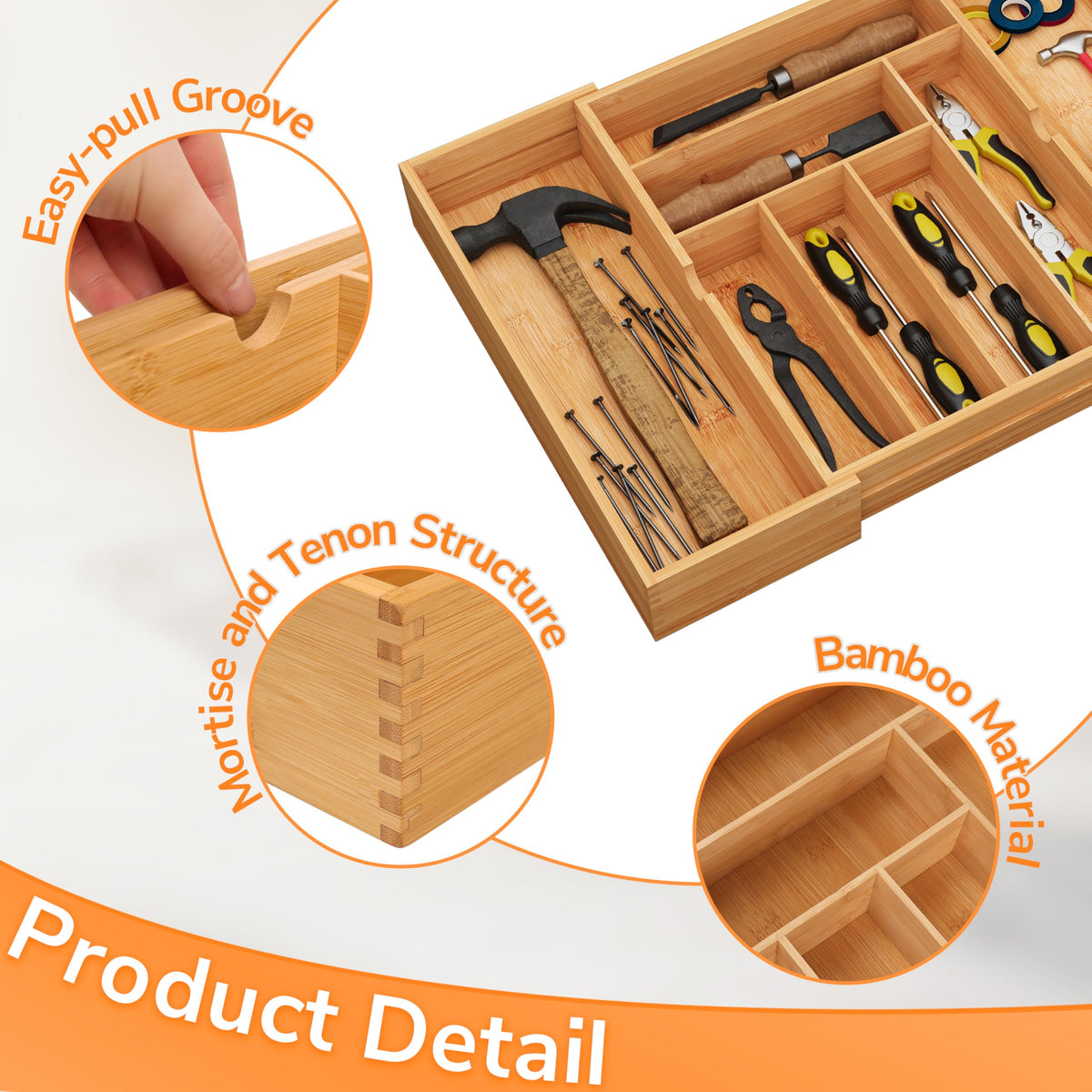 3" Deepth Expandable Drawer Organizer