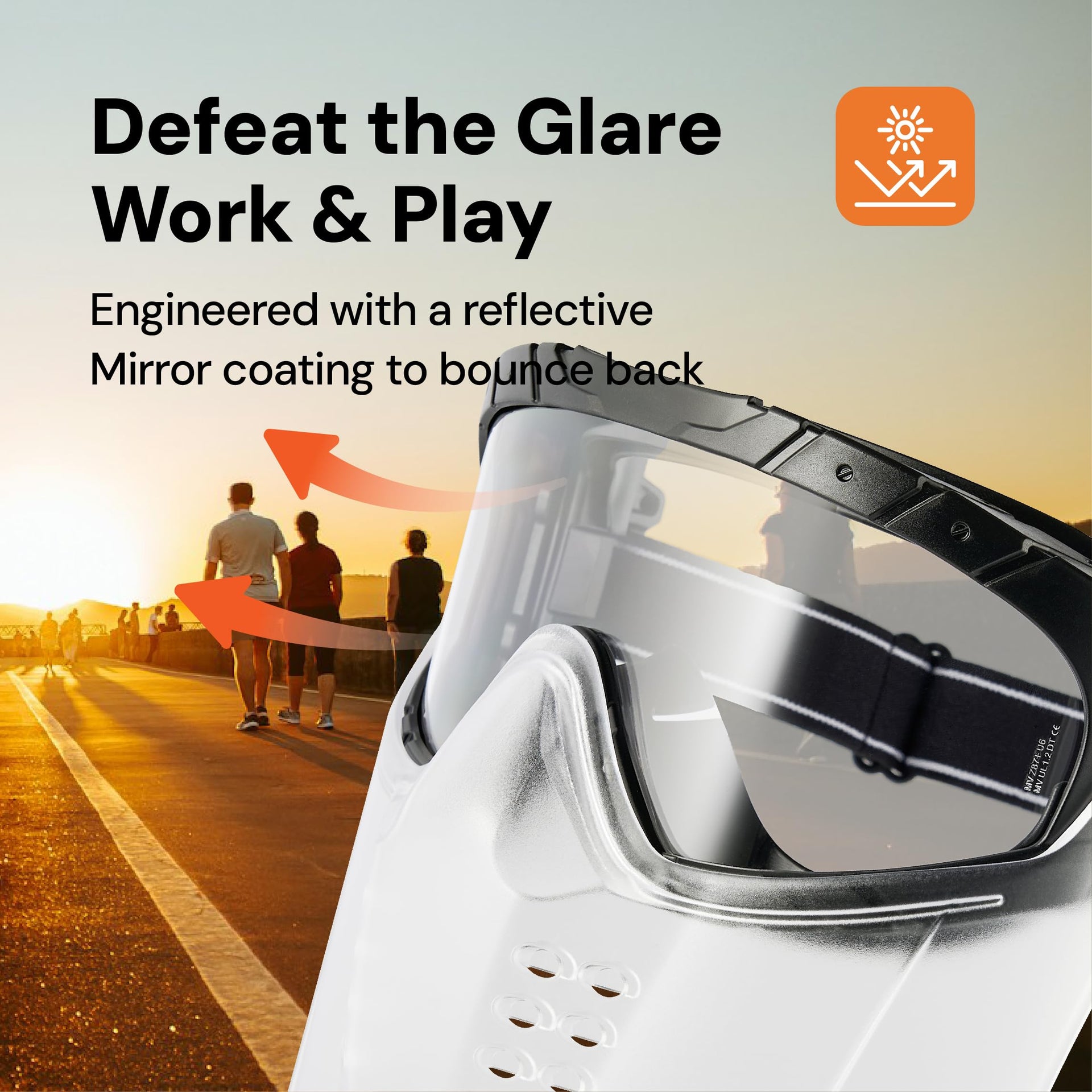 SG220 Plus Full Face Safety Goggles with Detachable Shield
