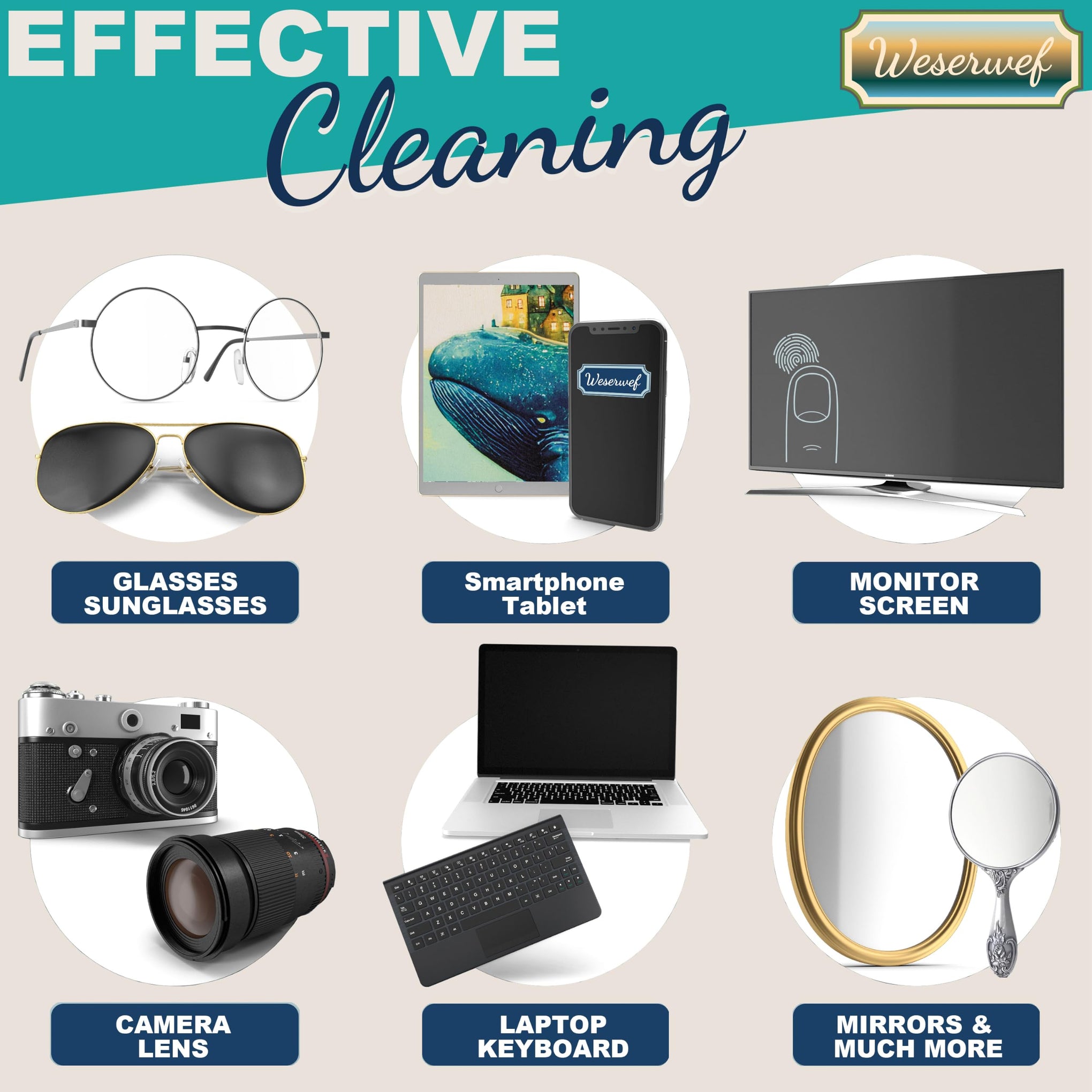Design Microfiber Glasses Cleaning Cloth
