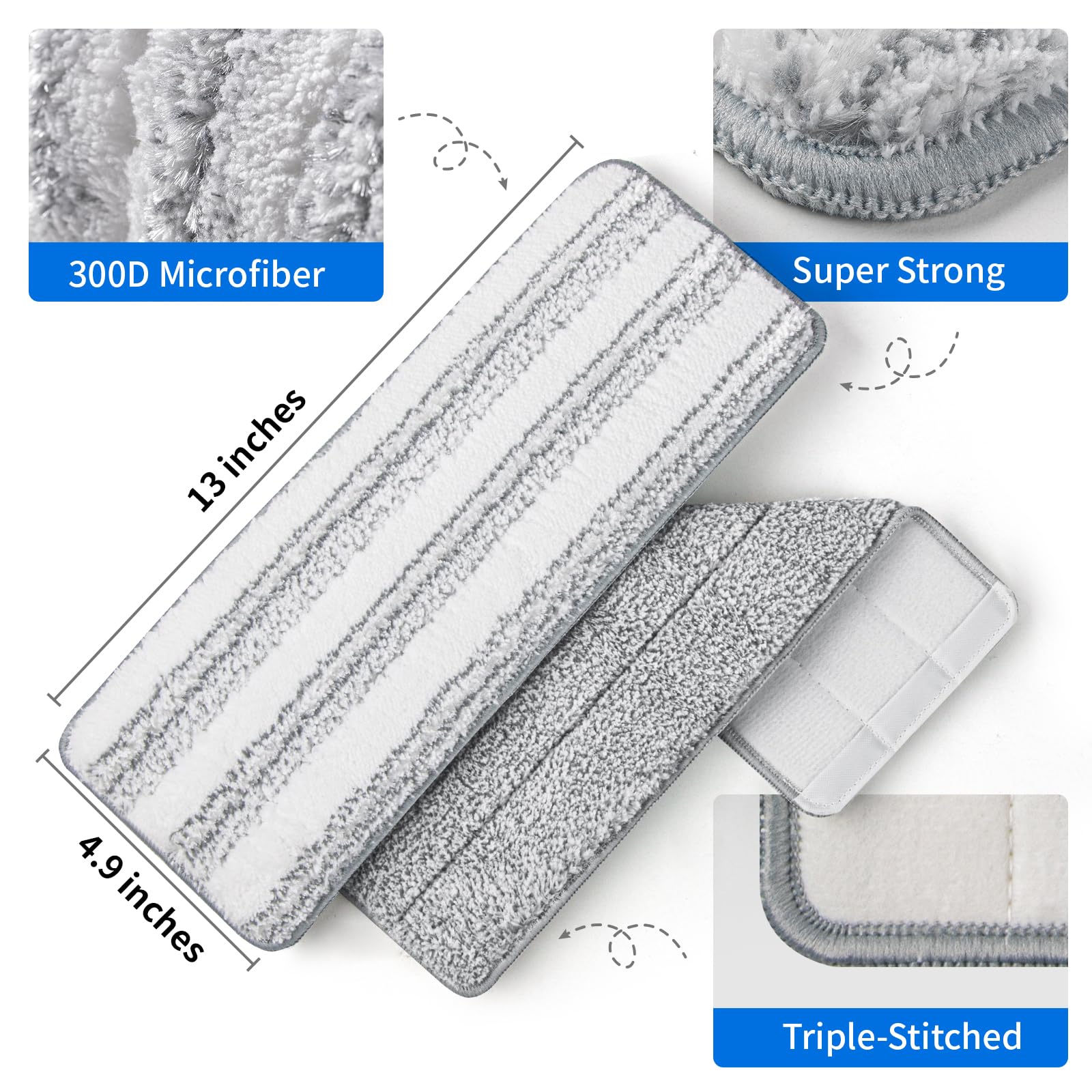 Flat Mop Head Refill (2 Count)