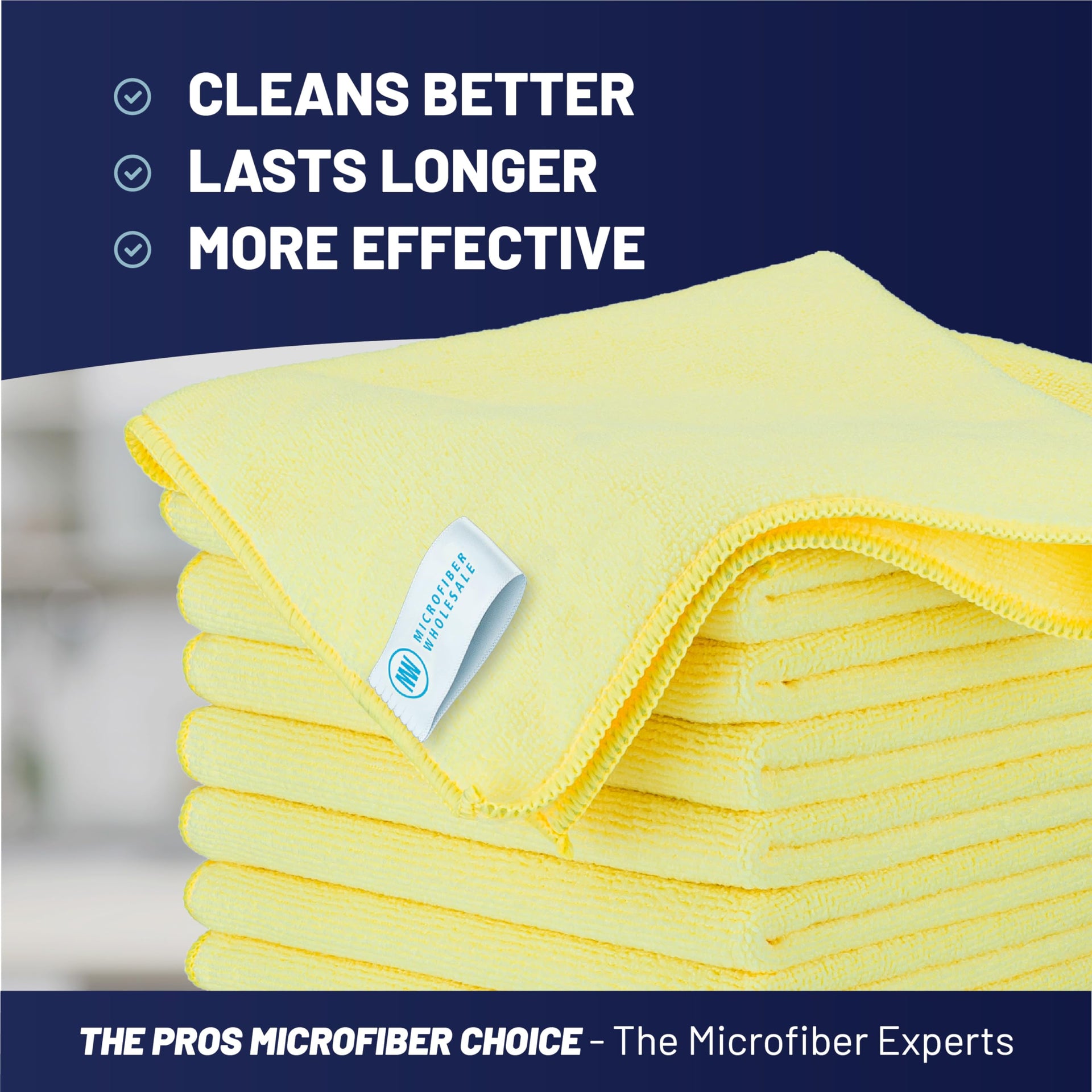MW Pro 16x16 Commercial Cleaning Rags (12 Count)