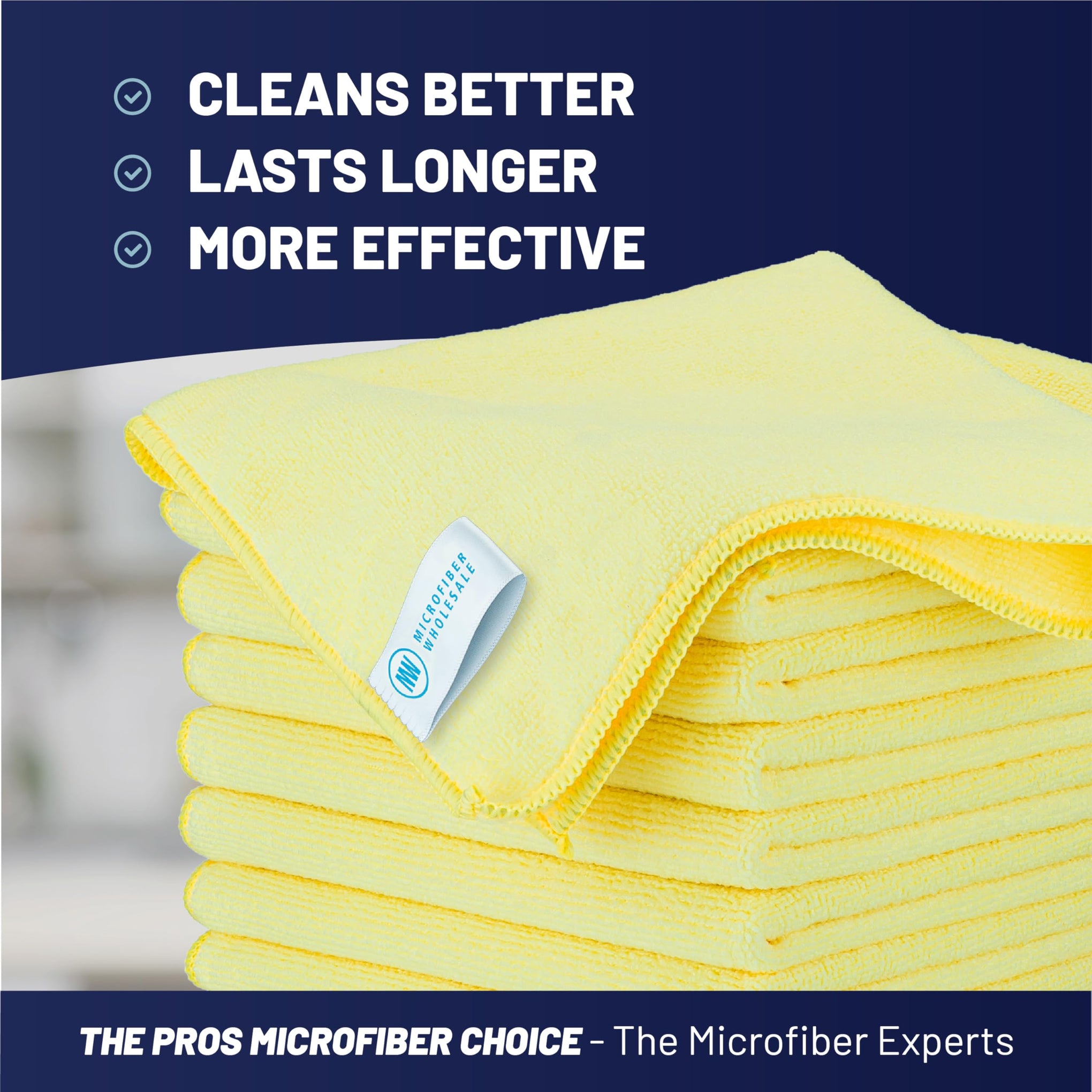 MW Pro 16x16 Commercial Cleaning Rags (12 Count)