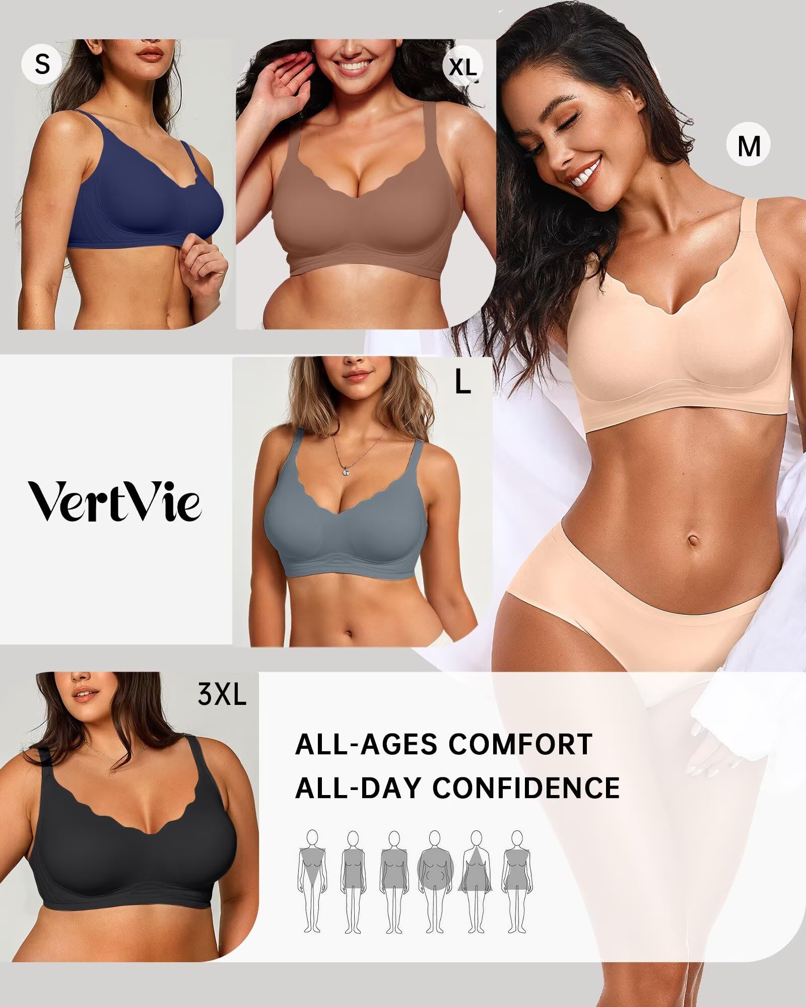 Seamless Jelly Bra No Underwire Supportive Bralette