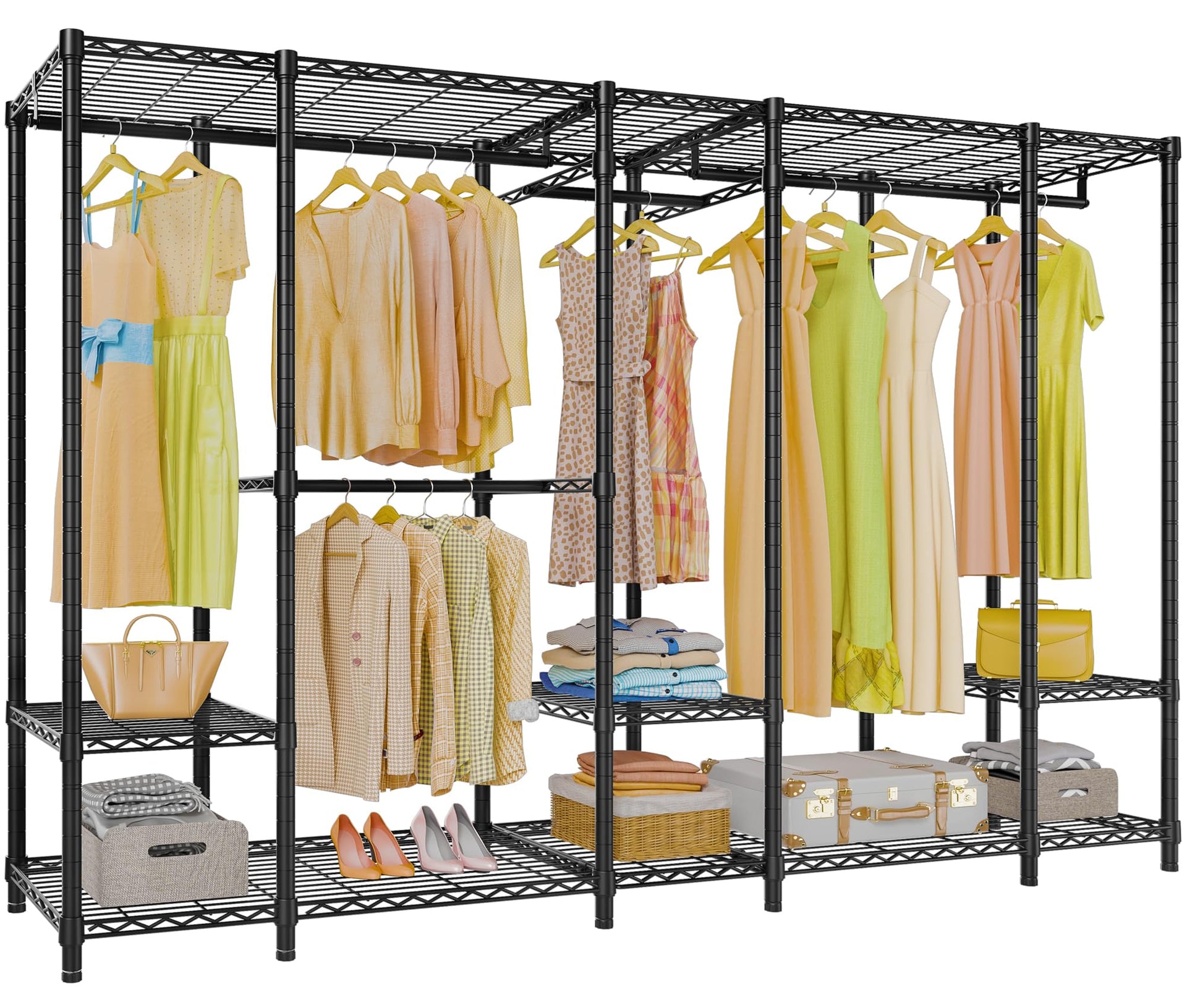 V50 Heavy Duty Clothes Rack with Adjustable Shelves
