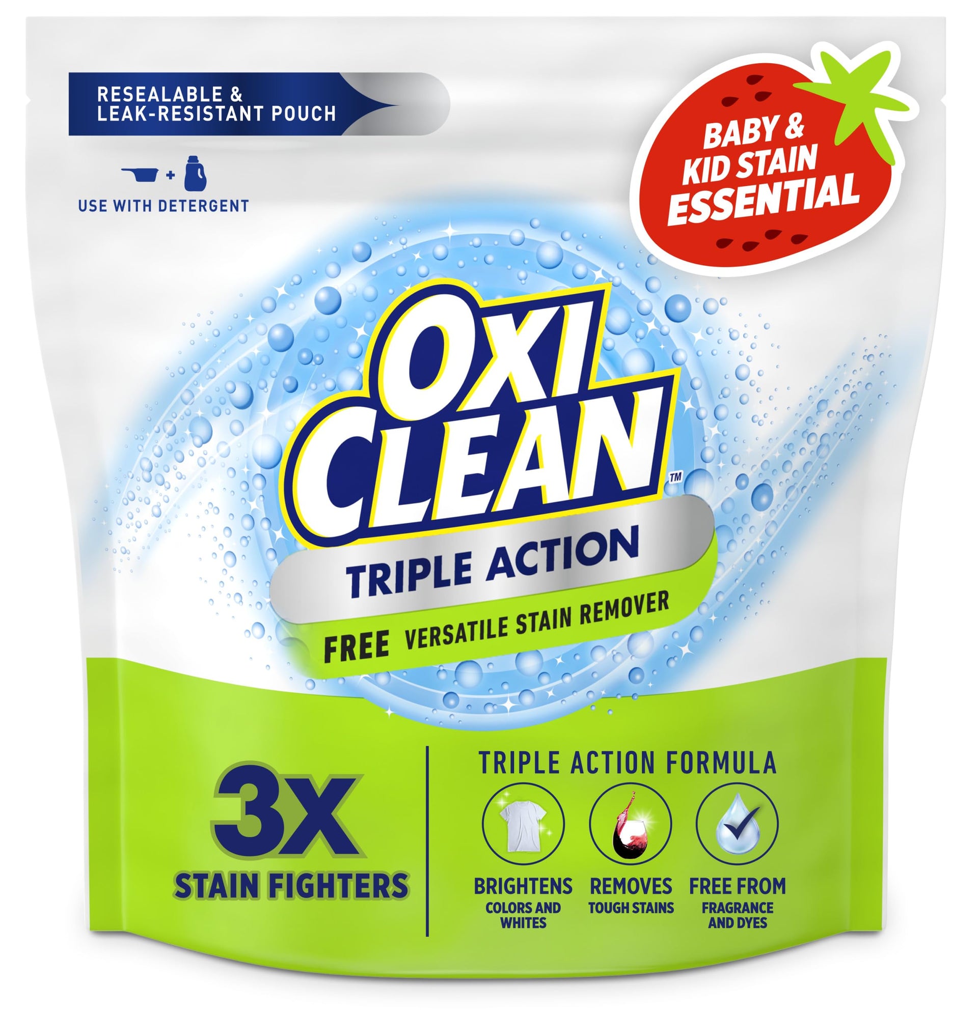 Triple Action Free Versatile Stain Remover Powder (64 Ounce)
