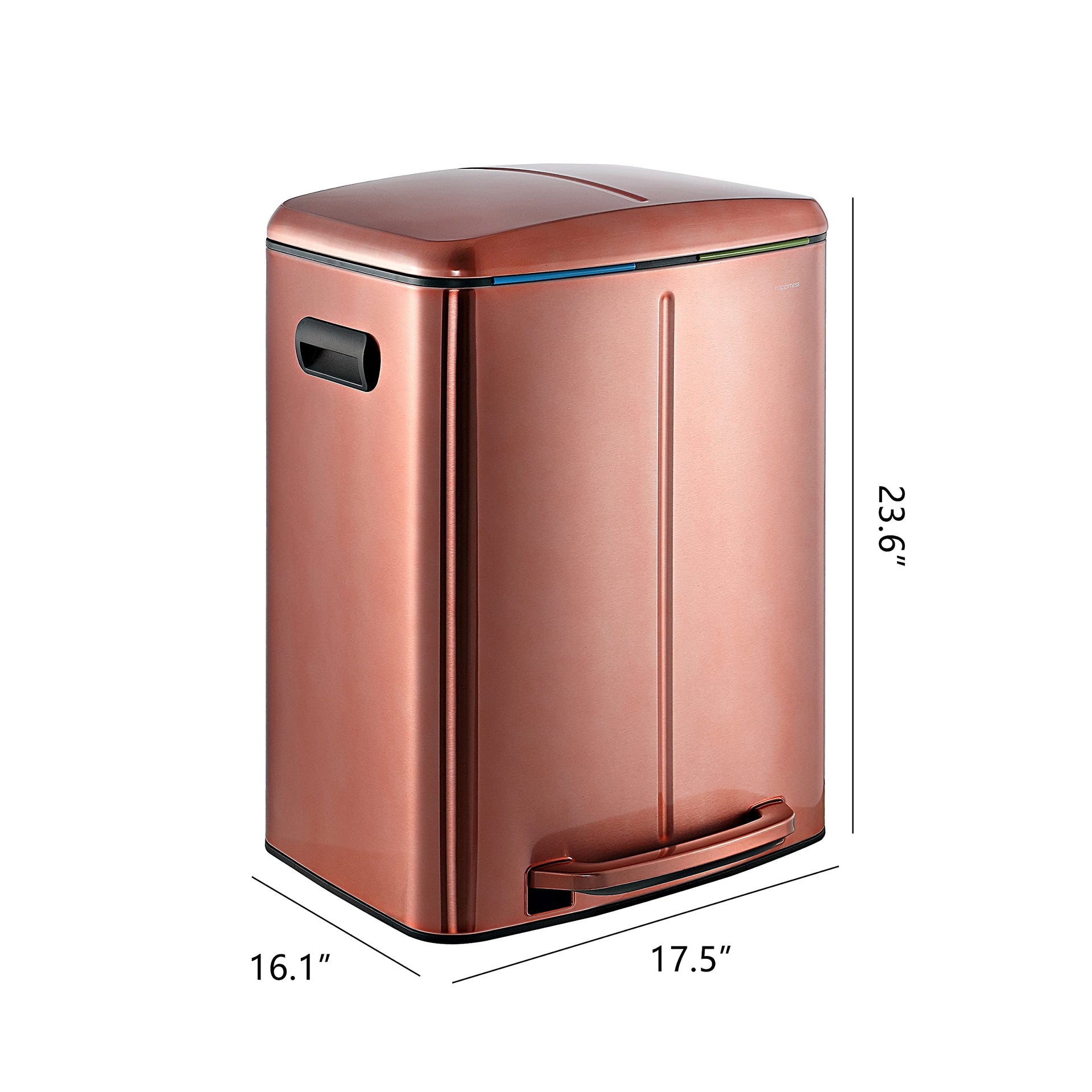 Marco 10.6 Gal Double Bucket Step Trash Can