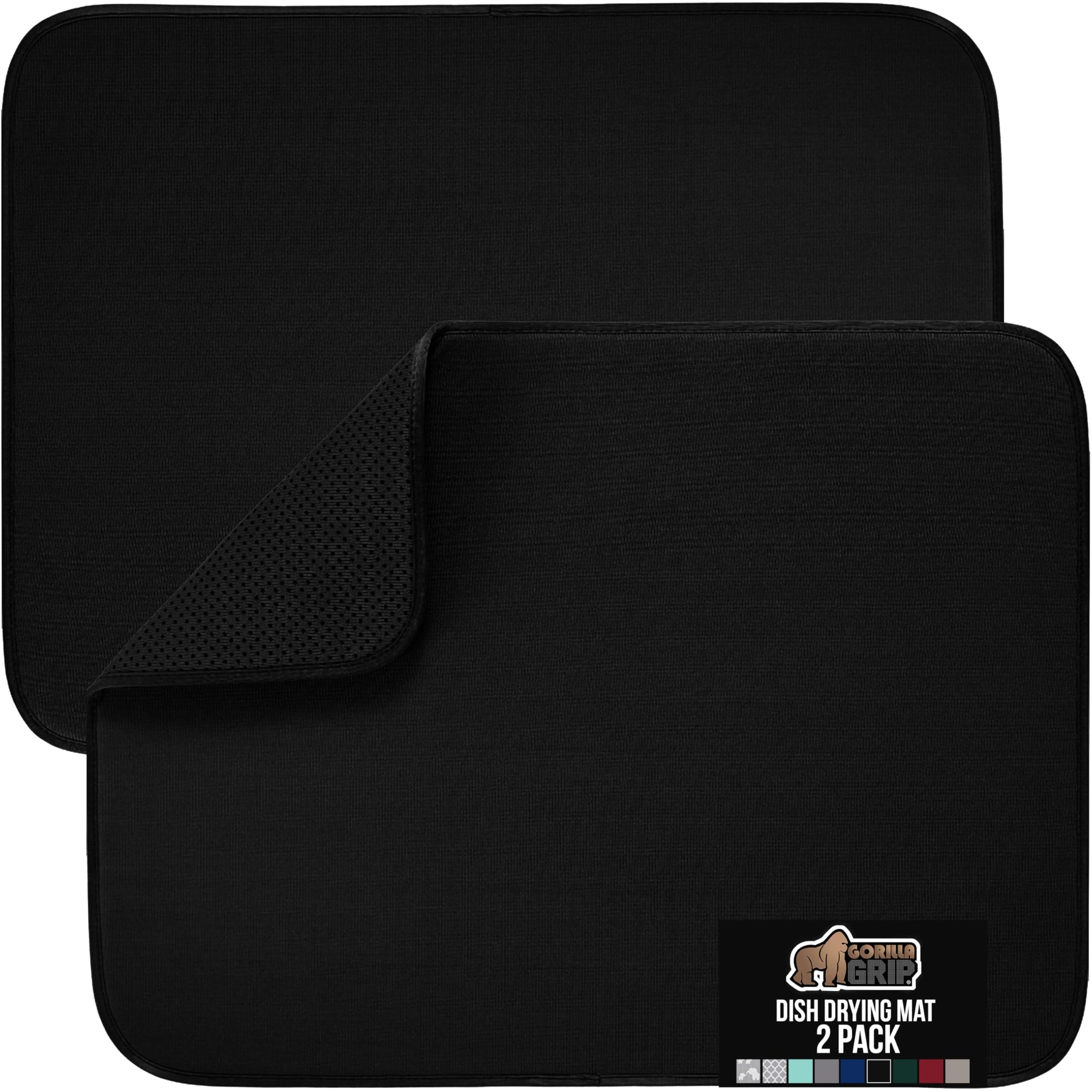 Ultra Water Absorbent Microfiber Dish Drying Mat (2 Count)