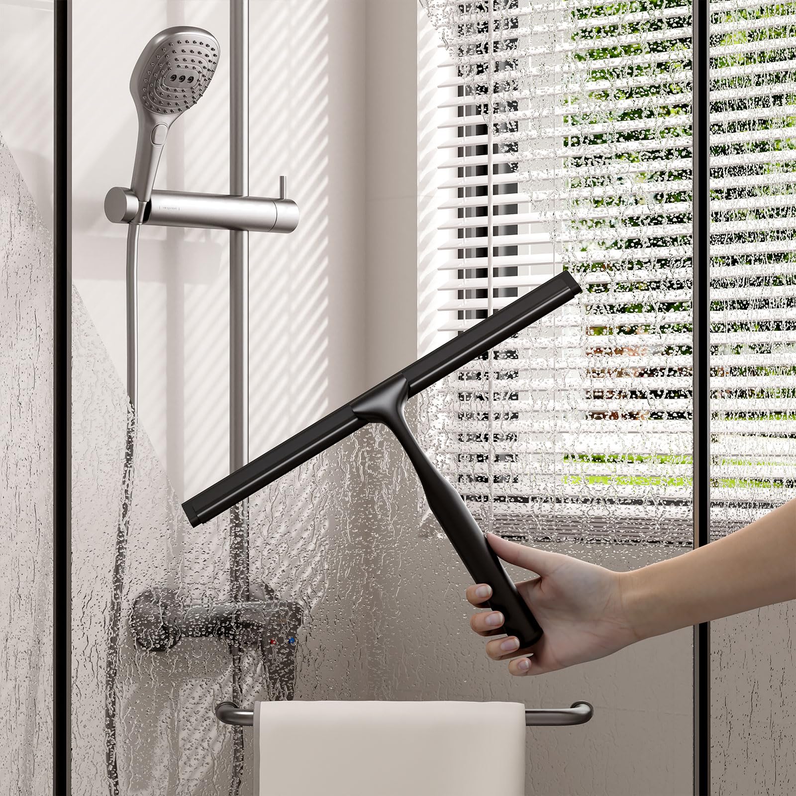 Stainless Steel Shower Squeegee for Glass Doors