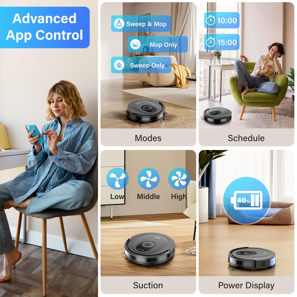 Robot Vacuum and Mop Combo