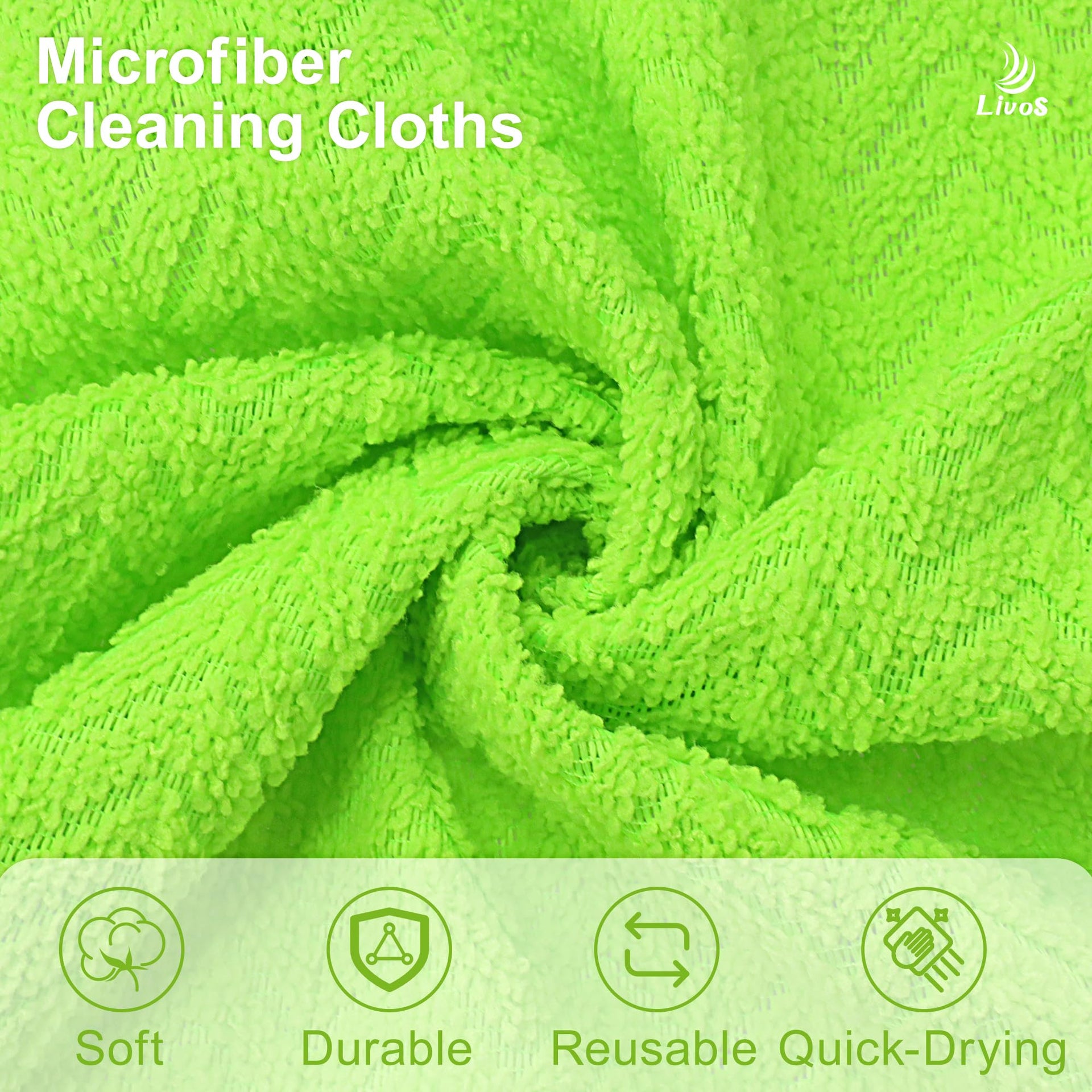 Microfiber Cleaning Cloth Roll (80 Count)