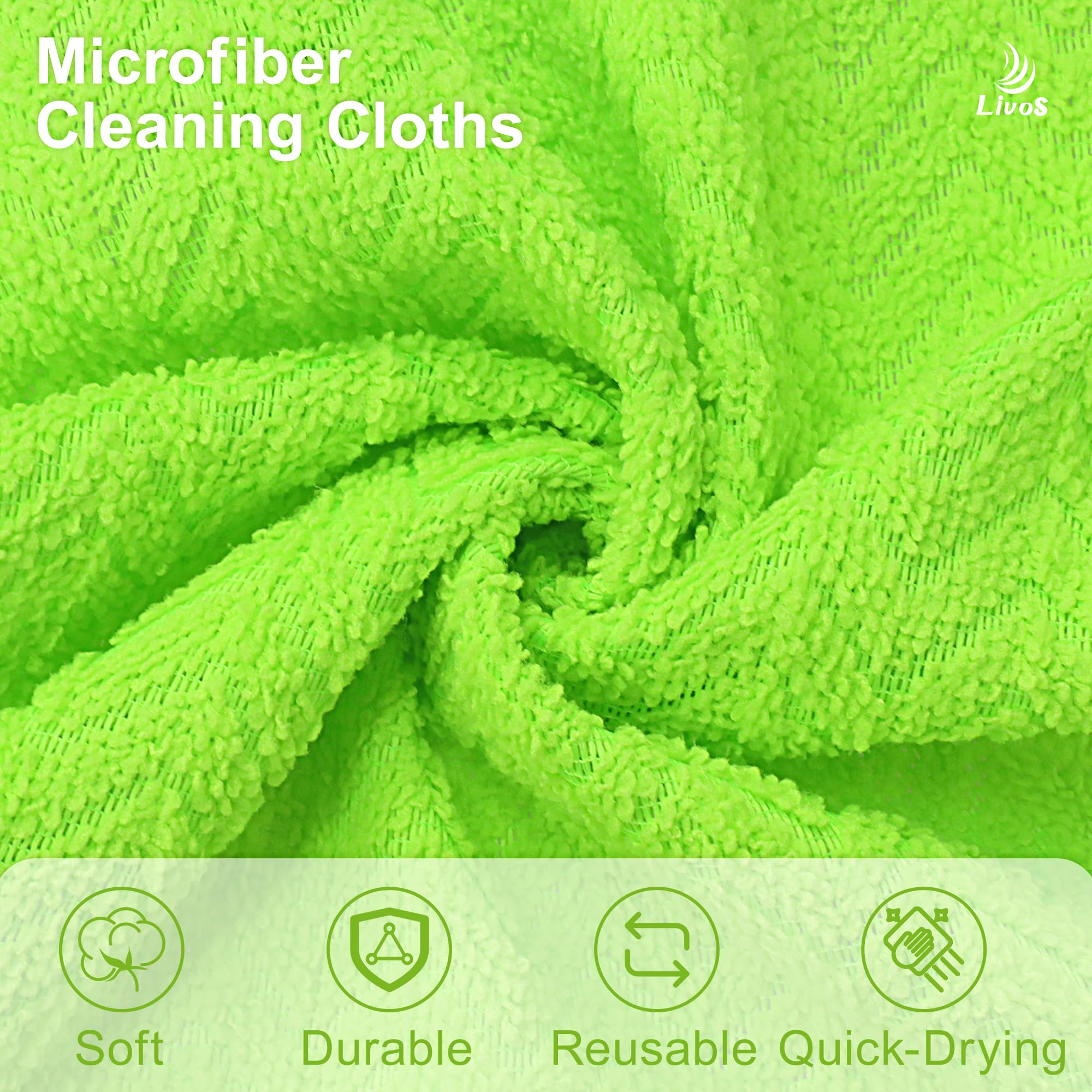 Microfiber Cleaning Cloth Roll (80 Count)