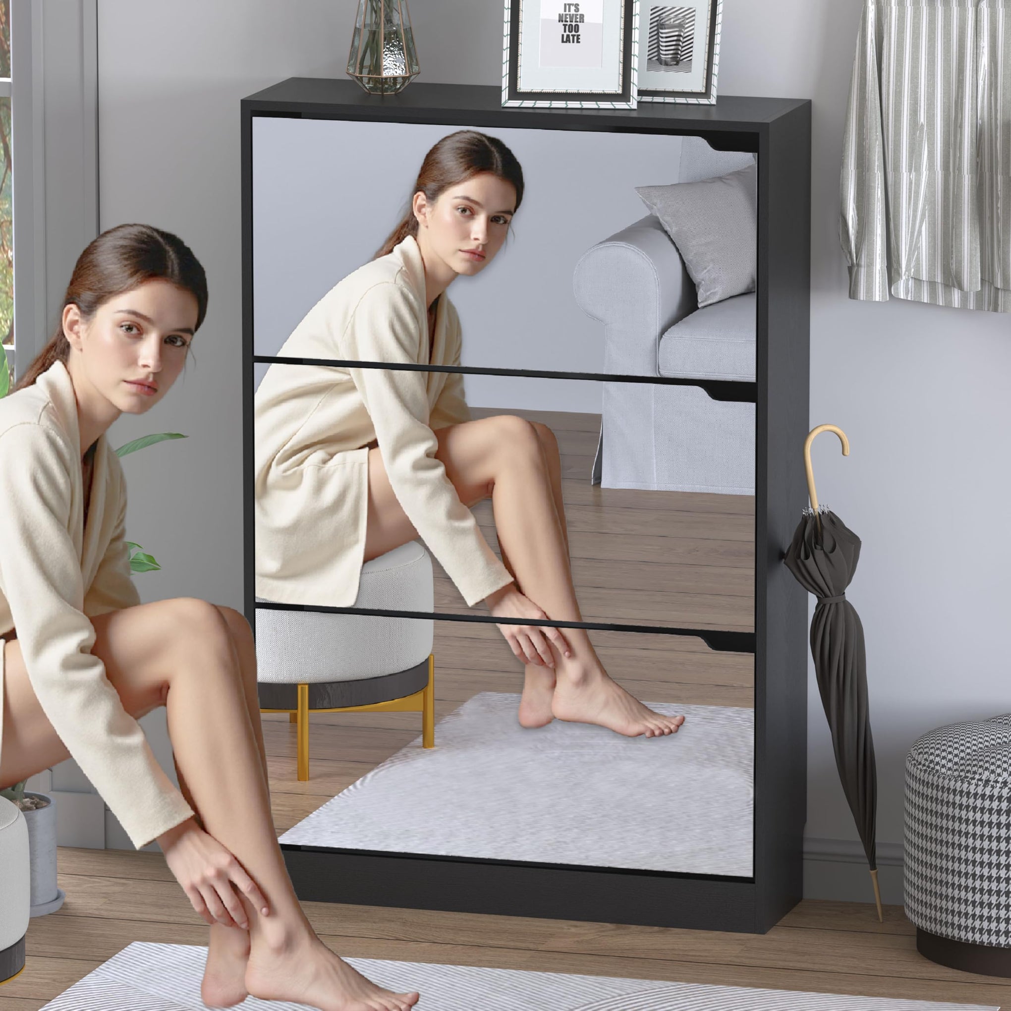 Shoe Cabinet with 3