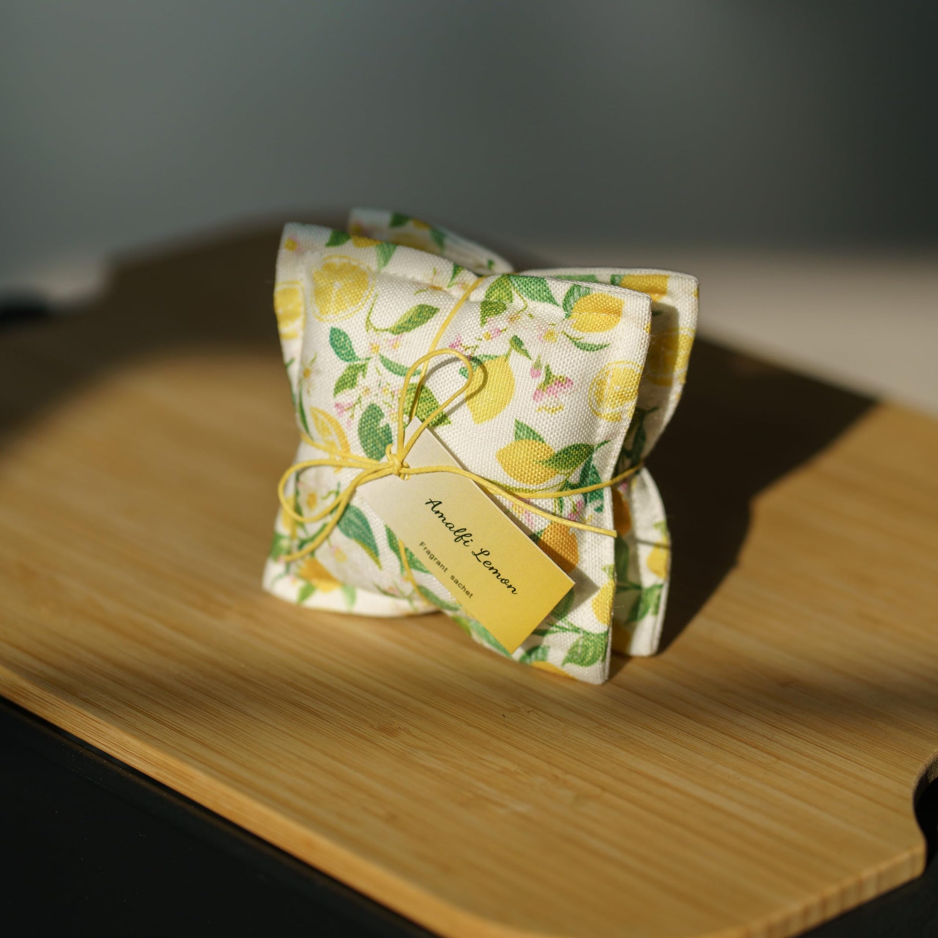 4 Pack Lemon Sachet Bags for Drawers and Closets