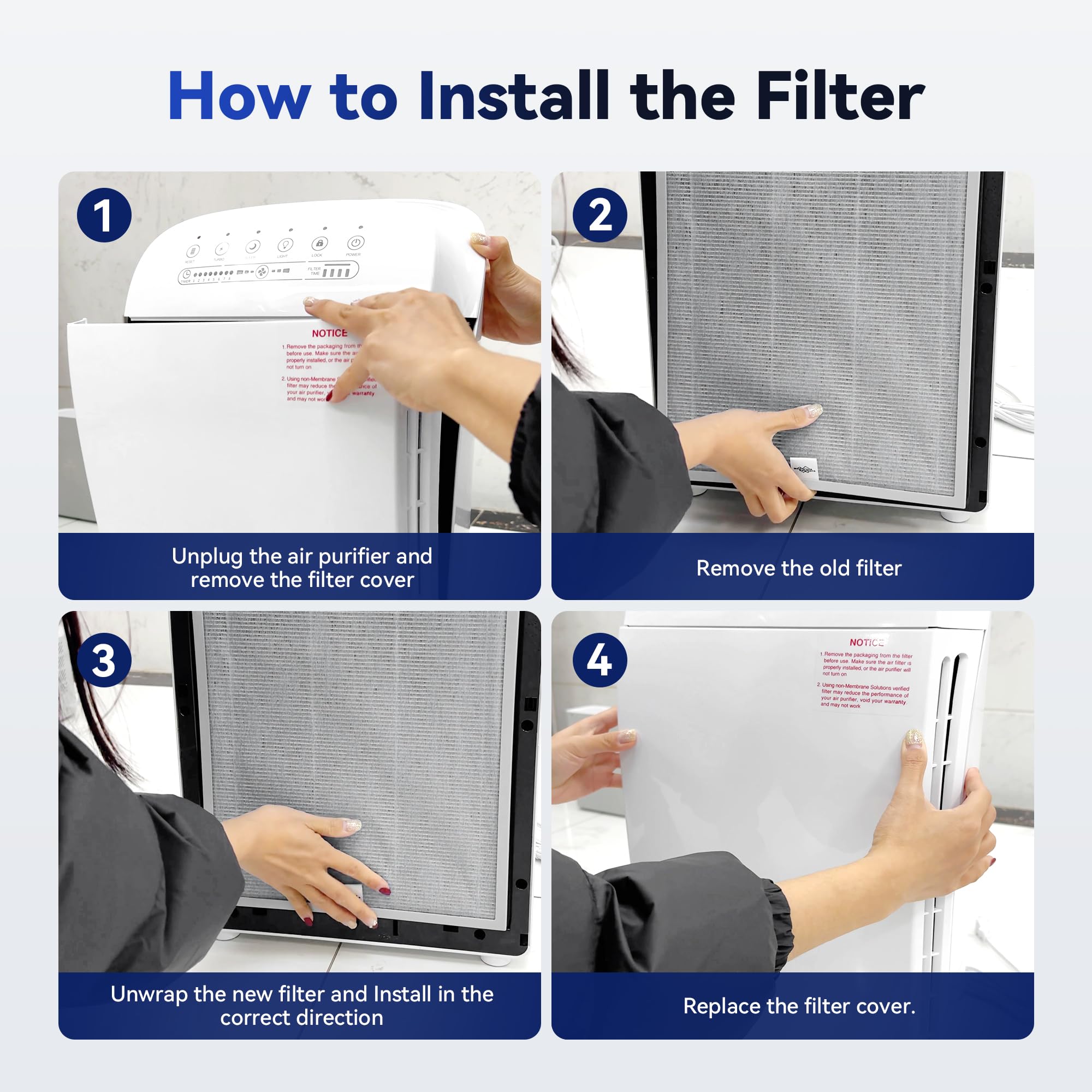 MSA3 MSA3S Genuine Smoke Removal Air Purifier Filter (2 Count)