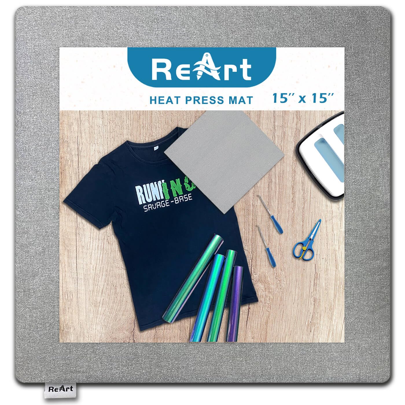 15" x 15" Heat Press Mat for Cricut Easypress Both Sides Applicable