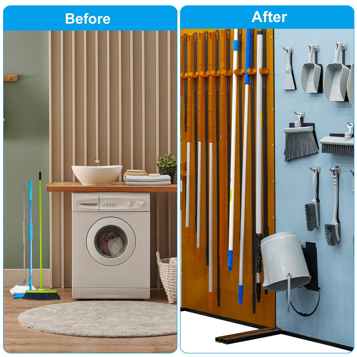 Broom and Mop Holder