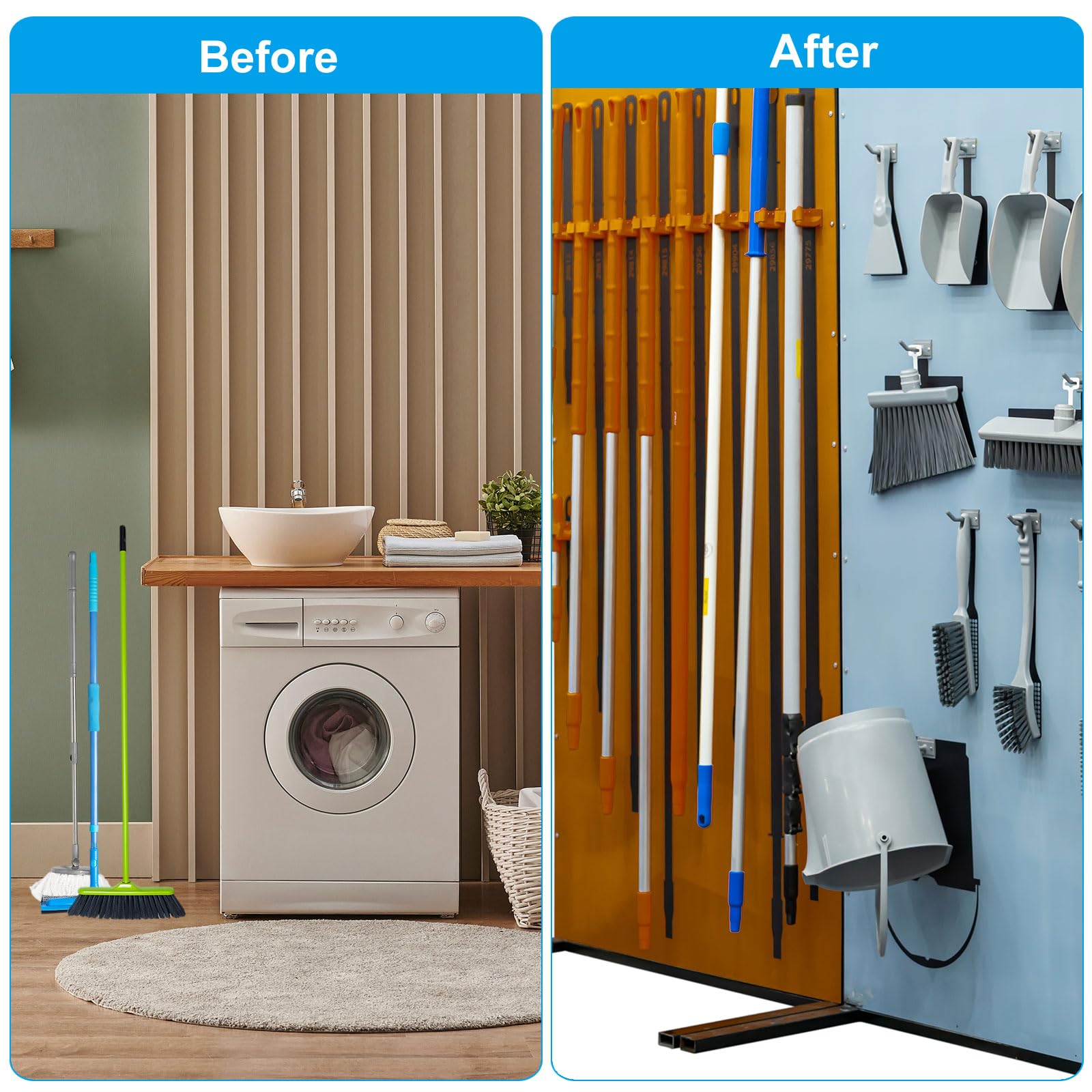 Broom and Mop Holder