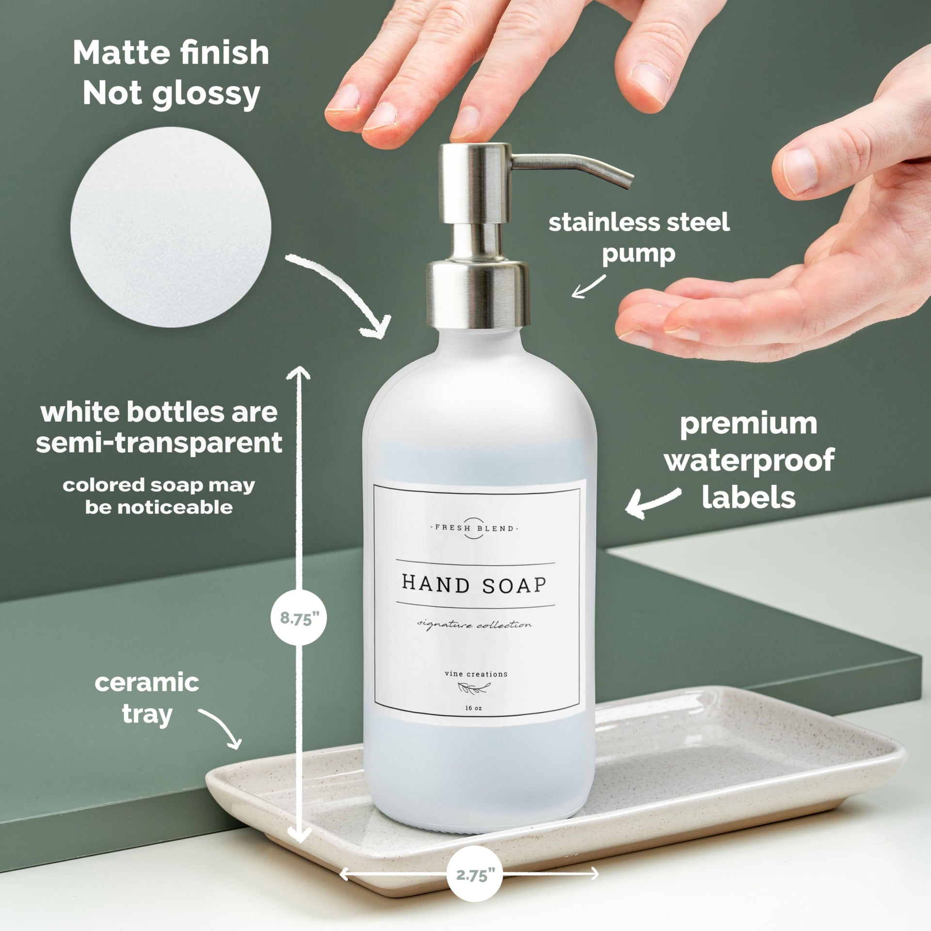 Glass Soap Dispenser