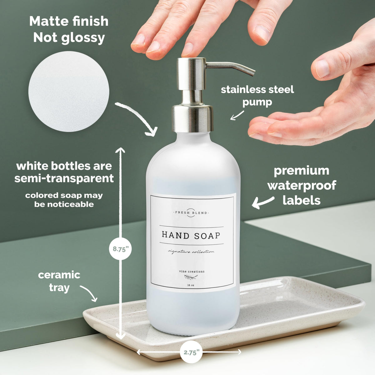 Glass Soap Dispenser