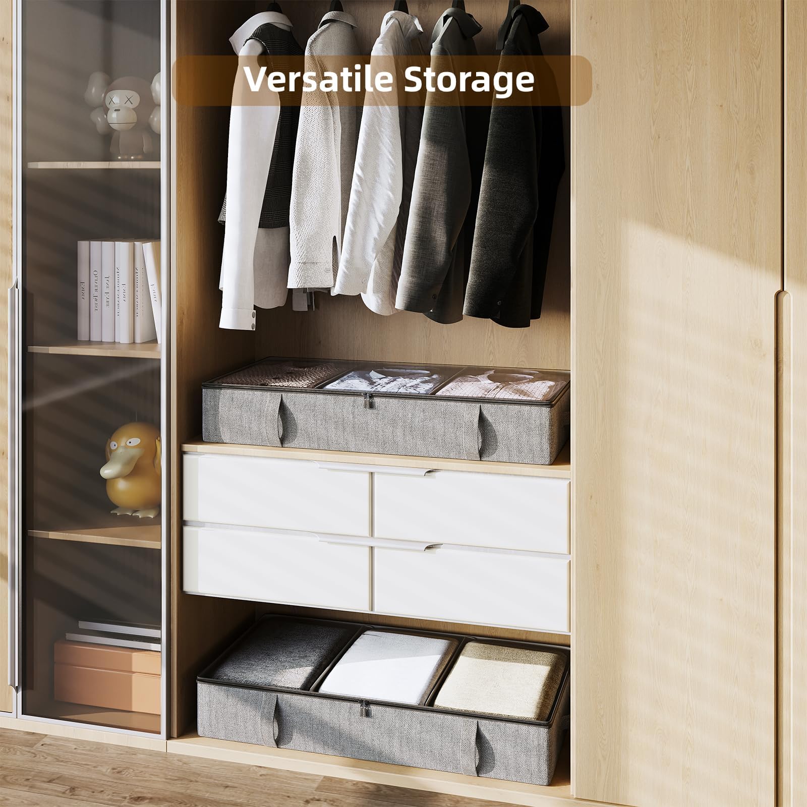 Side Supported Under Bed Storage Containers (2 Count)
