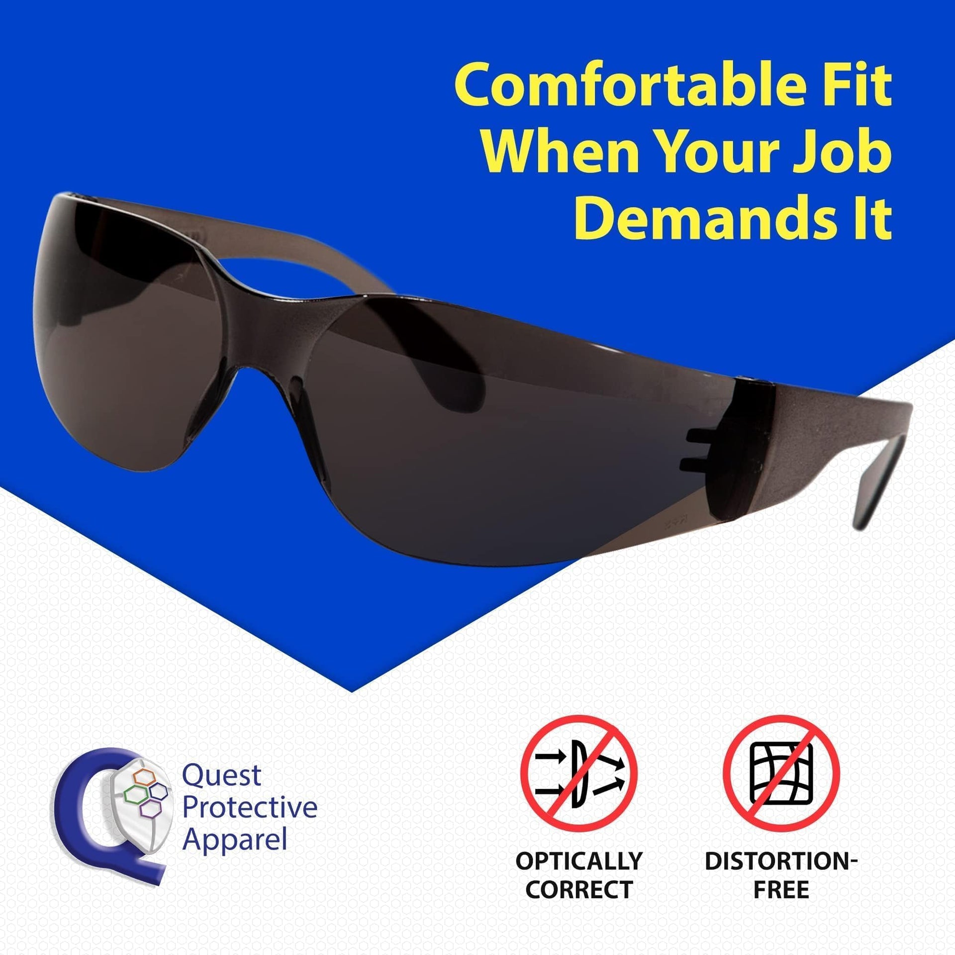 Quest Anti Fog Safety Glasses (4 Count)