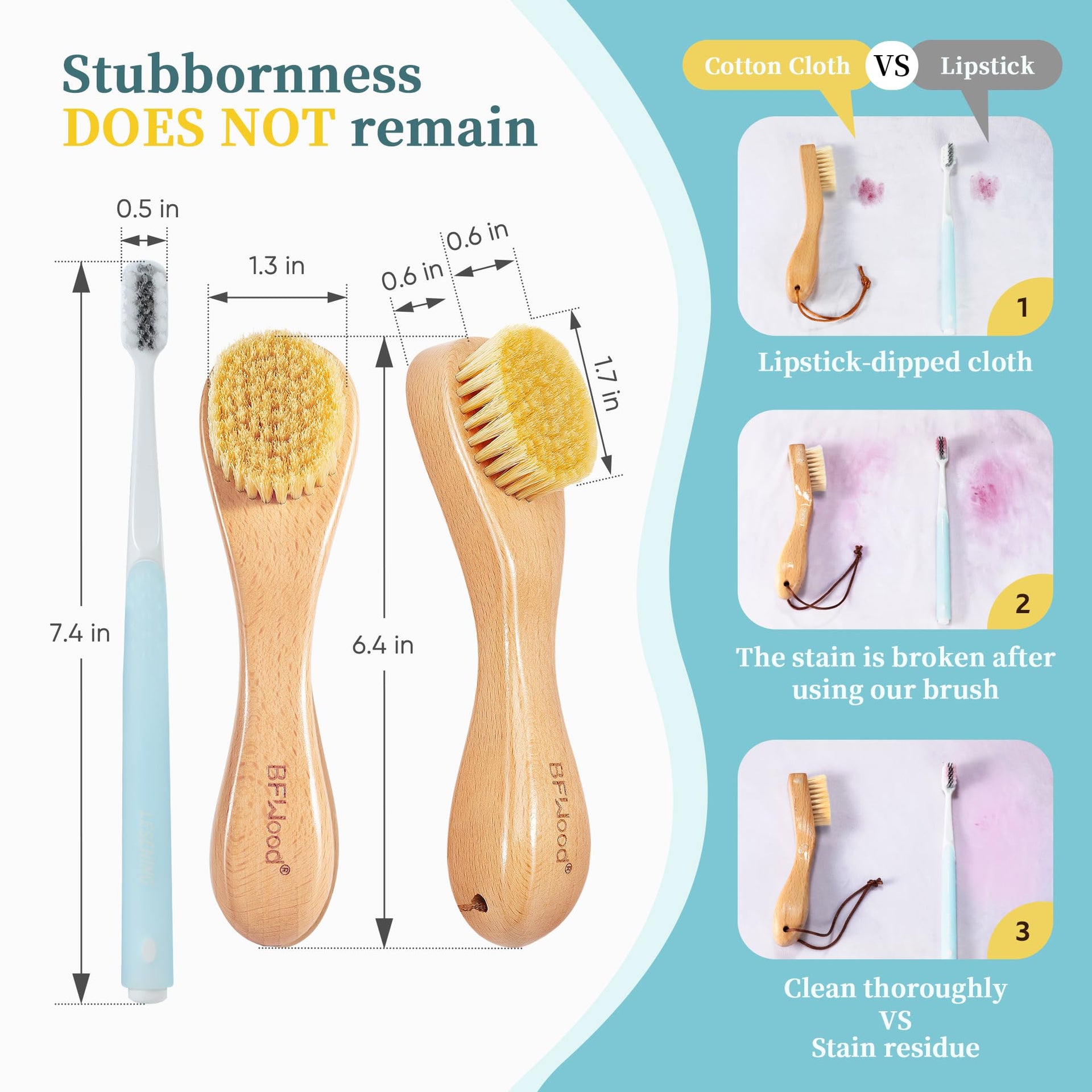 2PCS Laundry Stain Brush (2 Count)