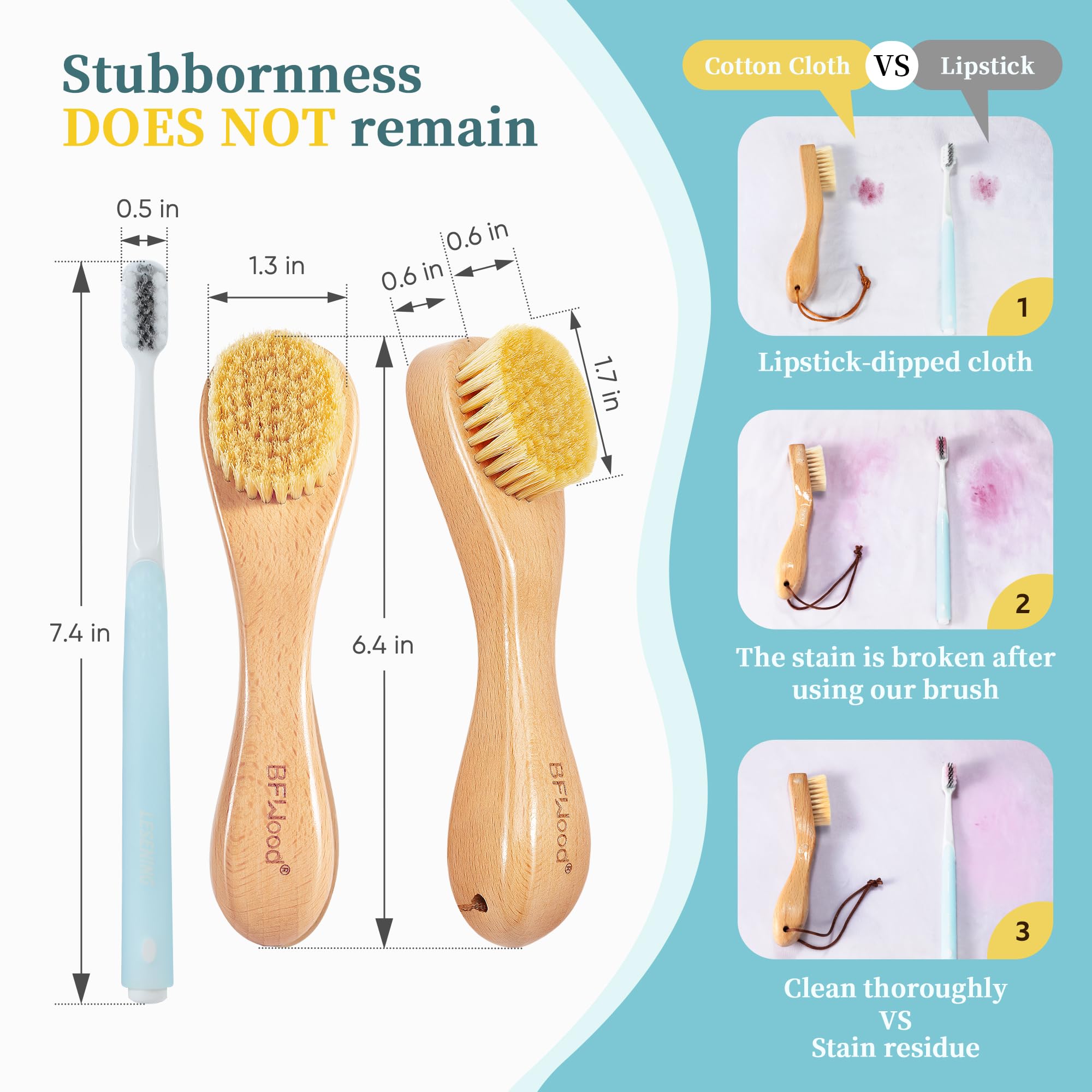 2PCS Laundry Stain Brush (2 Count)