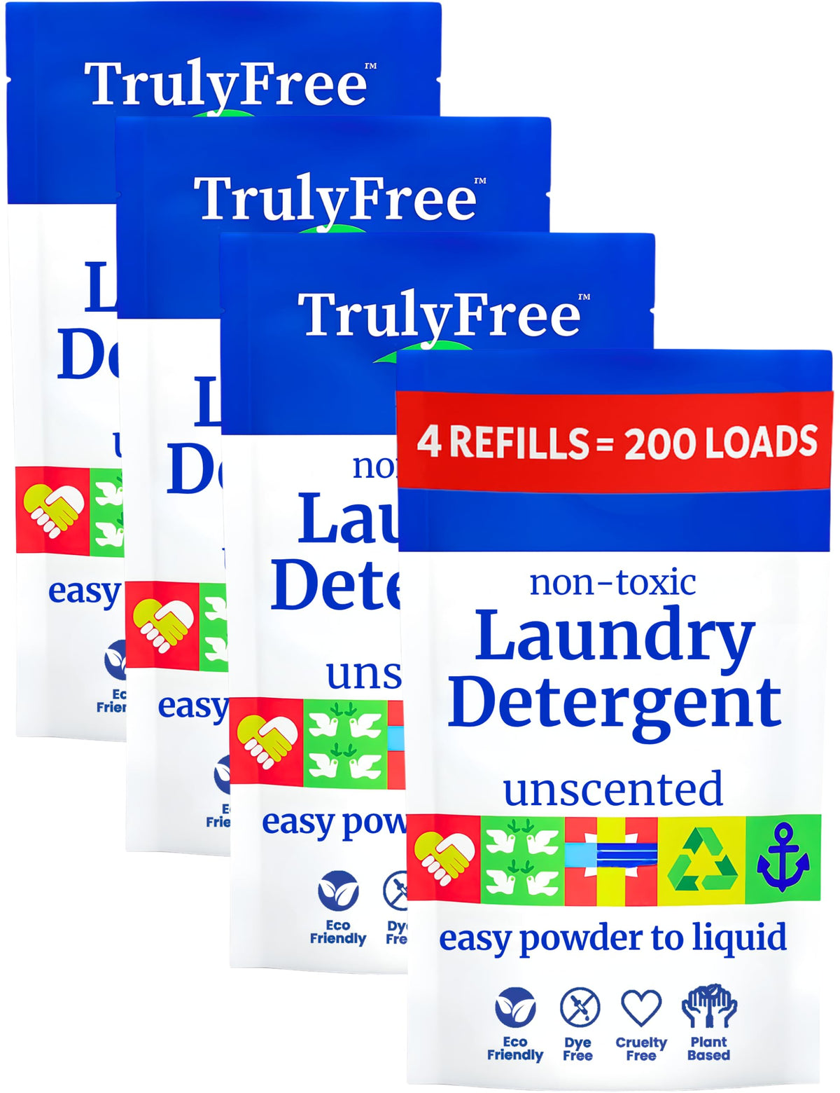 Natural Laundry Detergent for Sensitive Skin (200 Fl Oz)