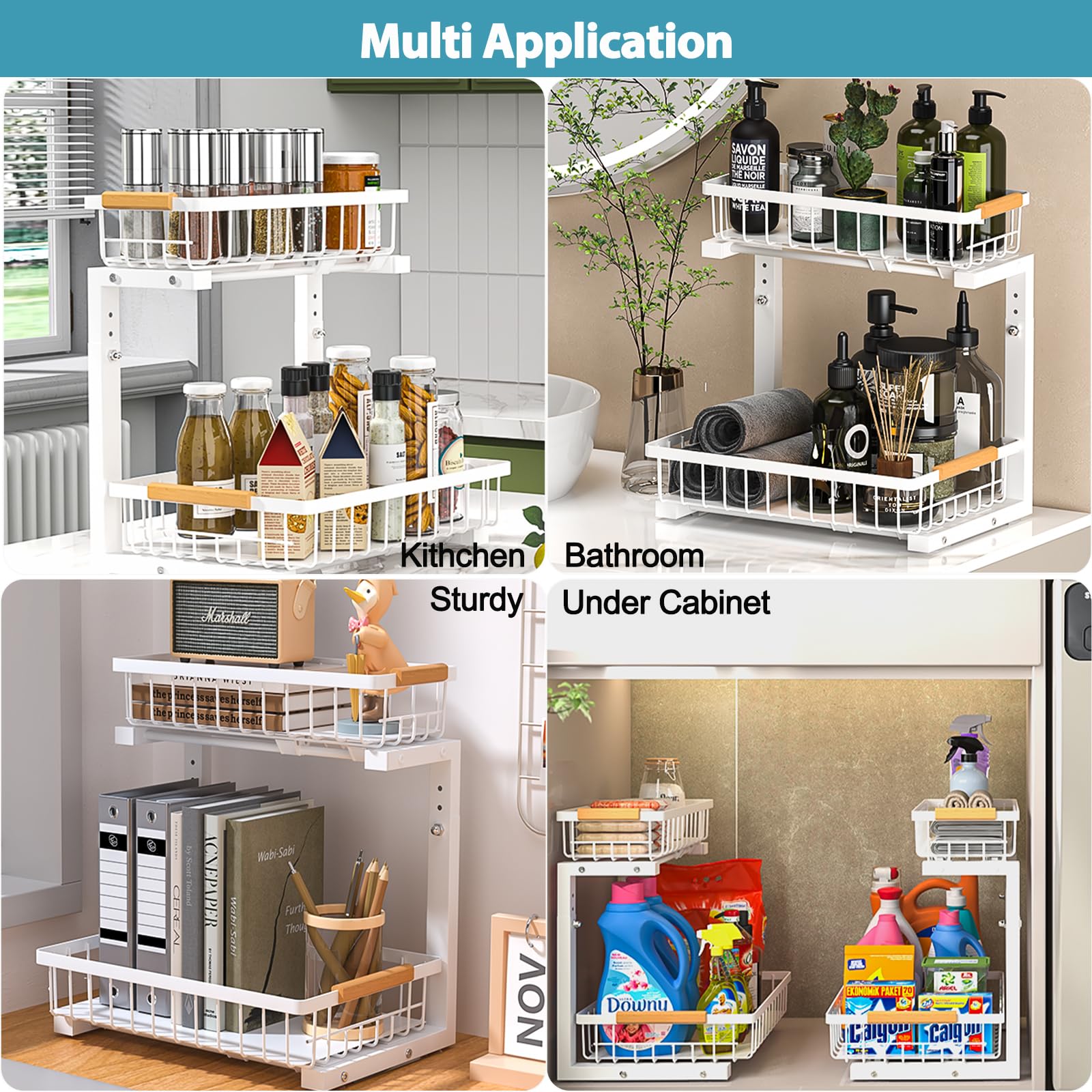 Under Sink Organizer 2 Pack (2 Count)