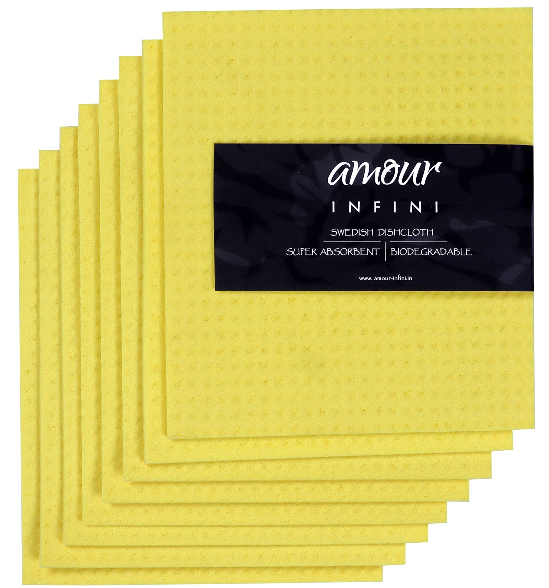 Swedish Dishcloth Cellulose Sponge 8 Pack (8 Count)