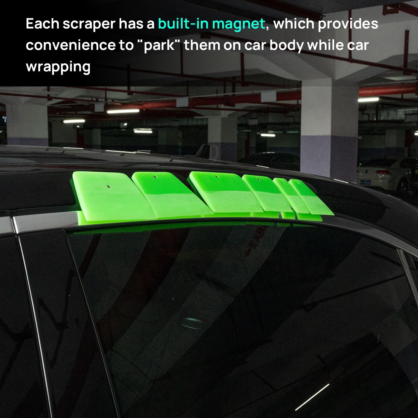 Magnet PPF Squeegee Kit Paint Protection Film Installation Tools (6 Count)