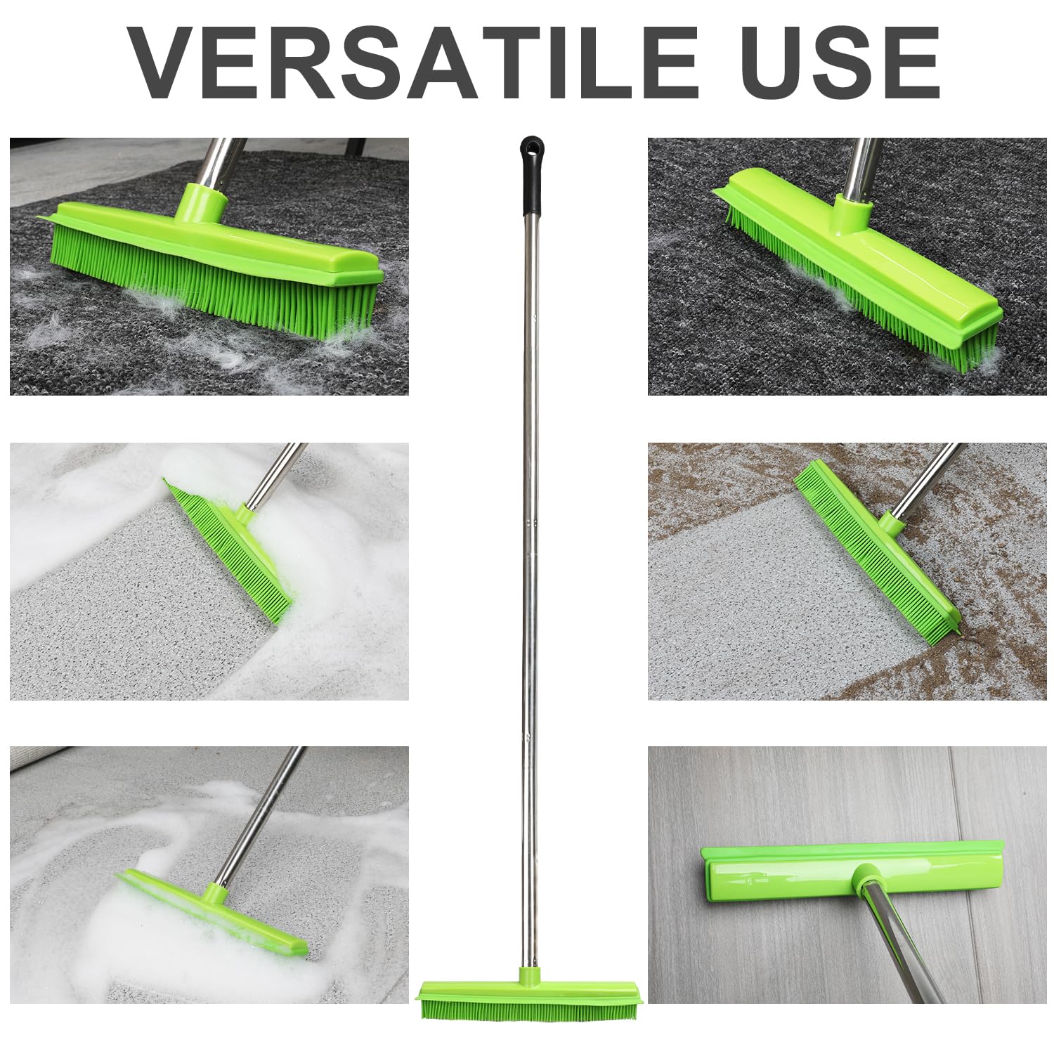 Rubber Broom and Dustpan Set