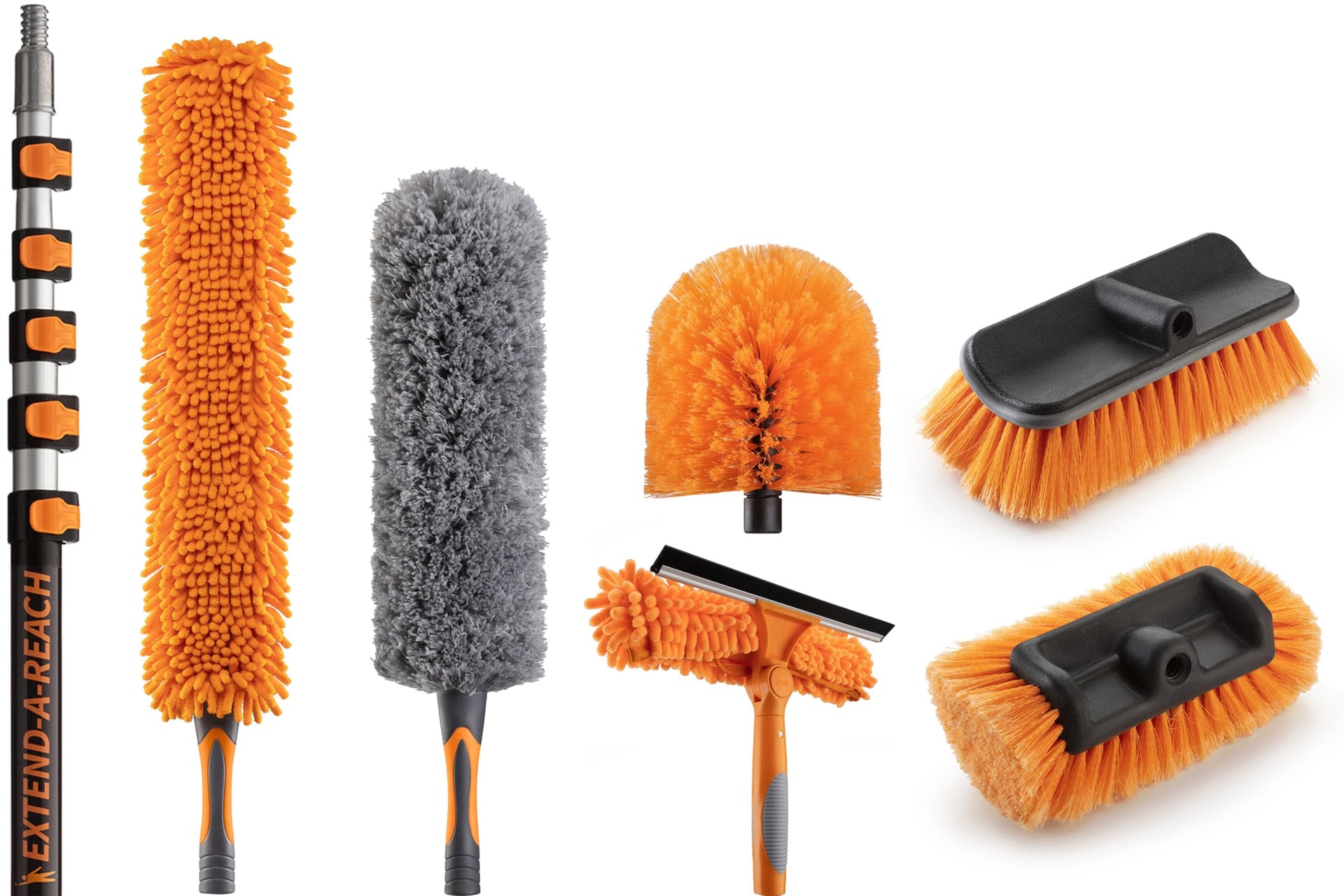 30 Foot High Reach Telescoping Duster Kit with 5