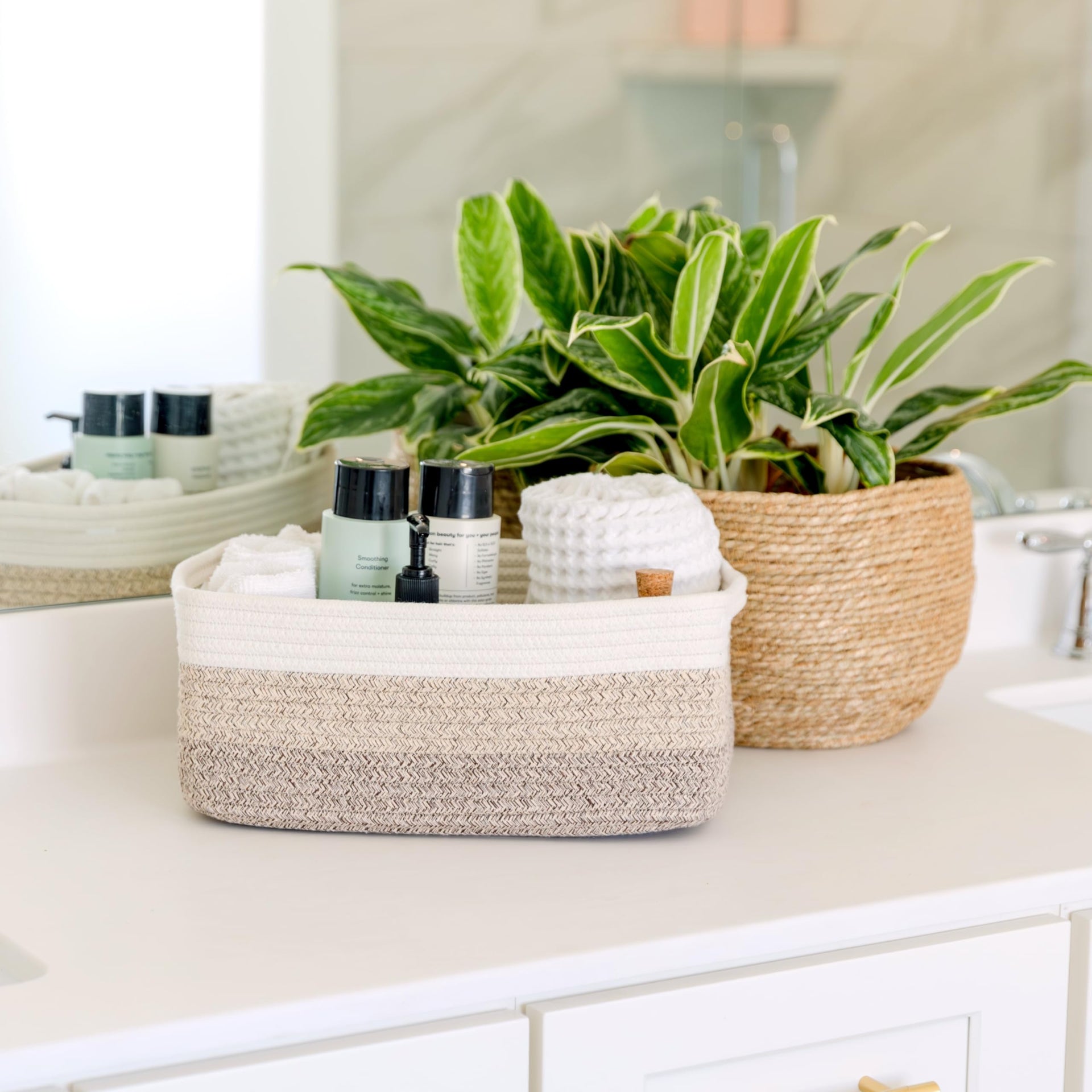 13.5”x8.5”x5.5” Storage Baskets for Shelves 3 Pack (3 Count)