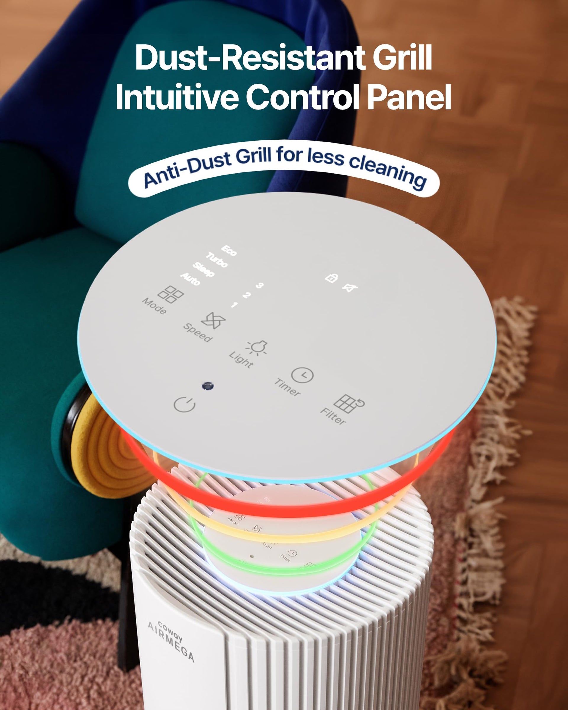 Air Purifier for Large Room Whole Home Up to 2