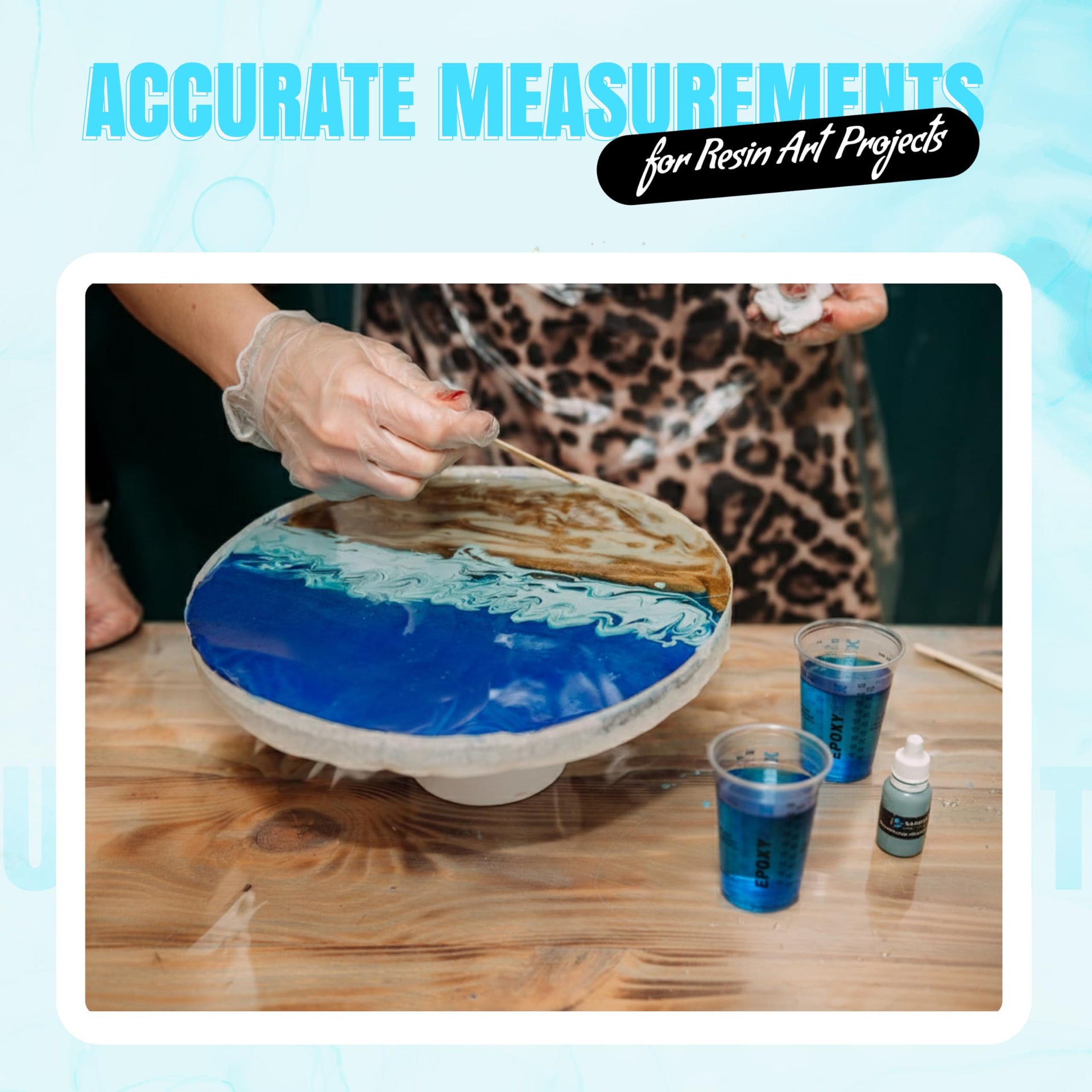 Pack of 100] 10oz Disposable Graduated Measuring Cups for Mixing